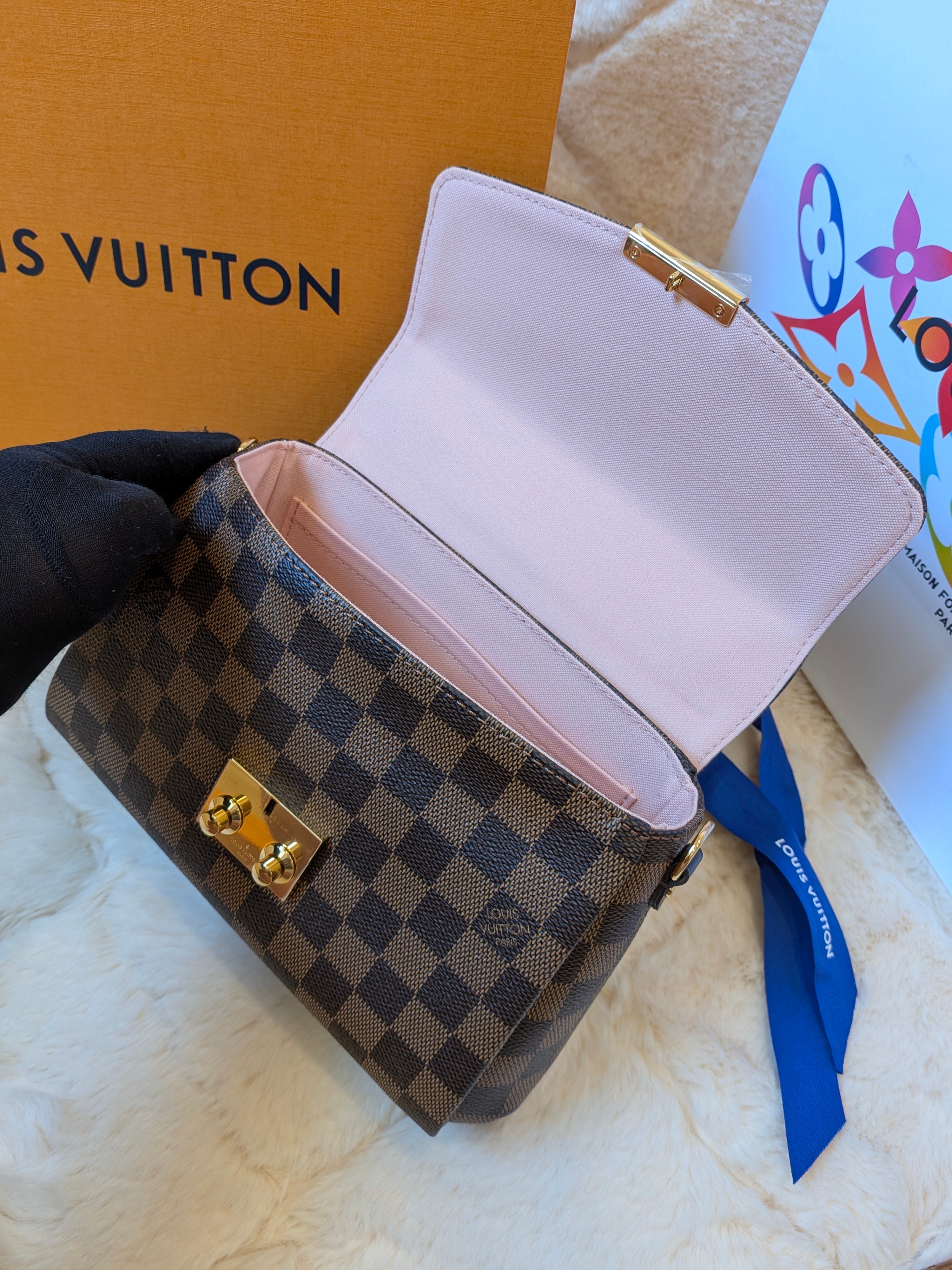 Louis Vuitton Croisette Braided Damier Ebene Brand New (MICROCHIP)