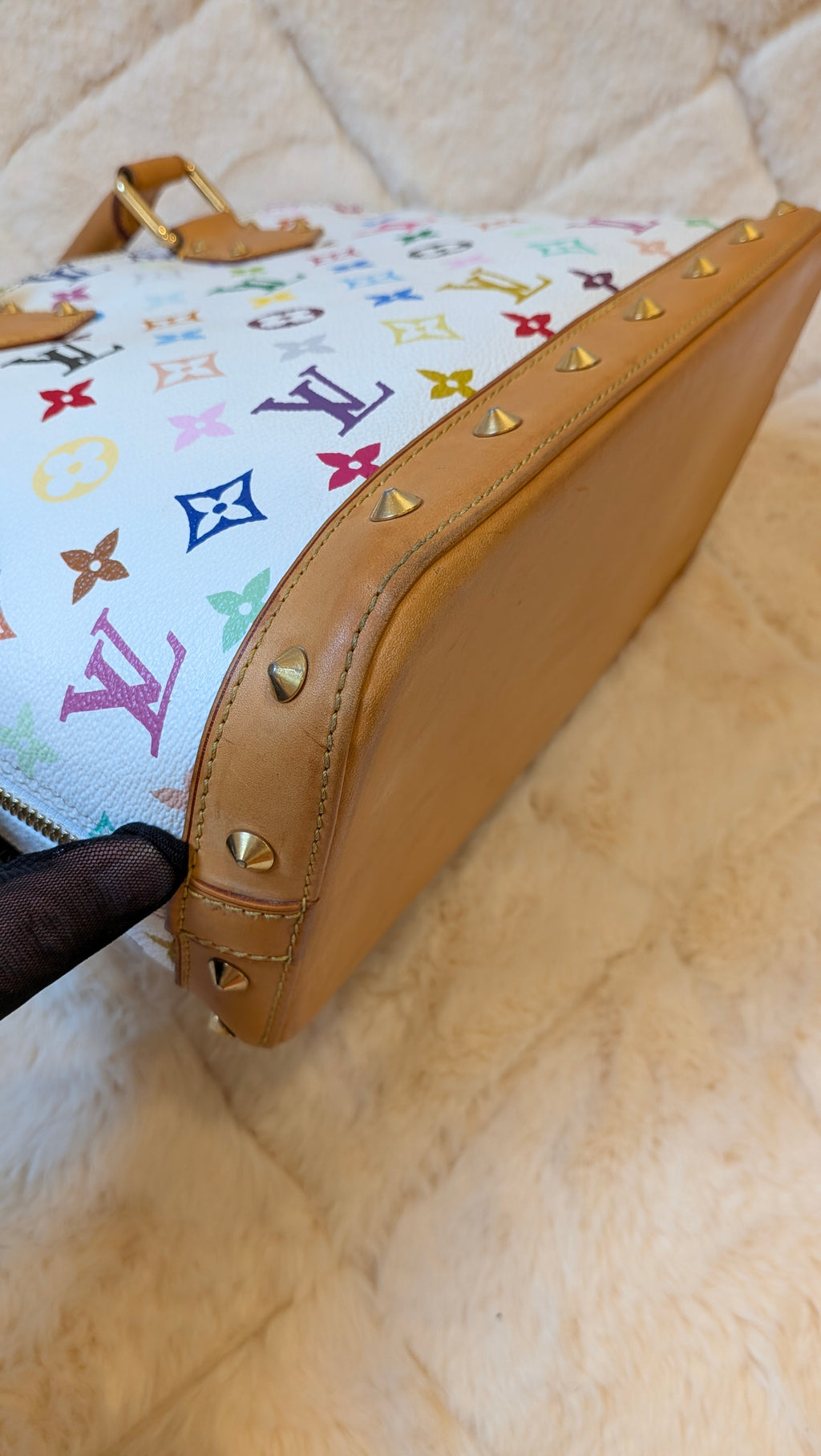 Louis Vuitton Alma PM Multicolor White Monogram