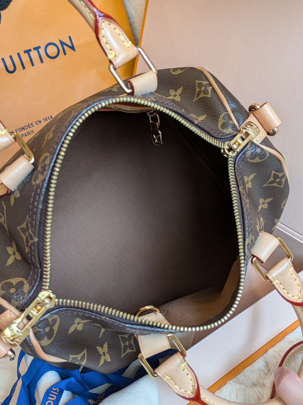 Louis Vuitton Speedy 25 Bandouliere Monogram Canvas
