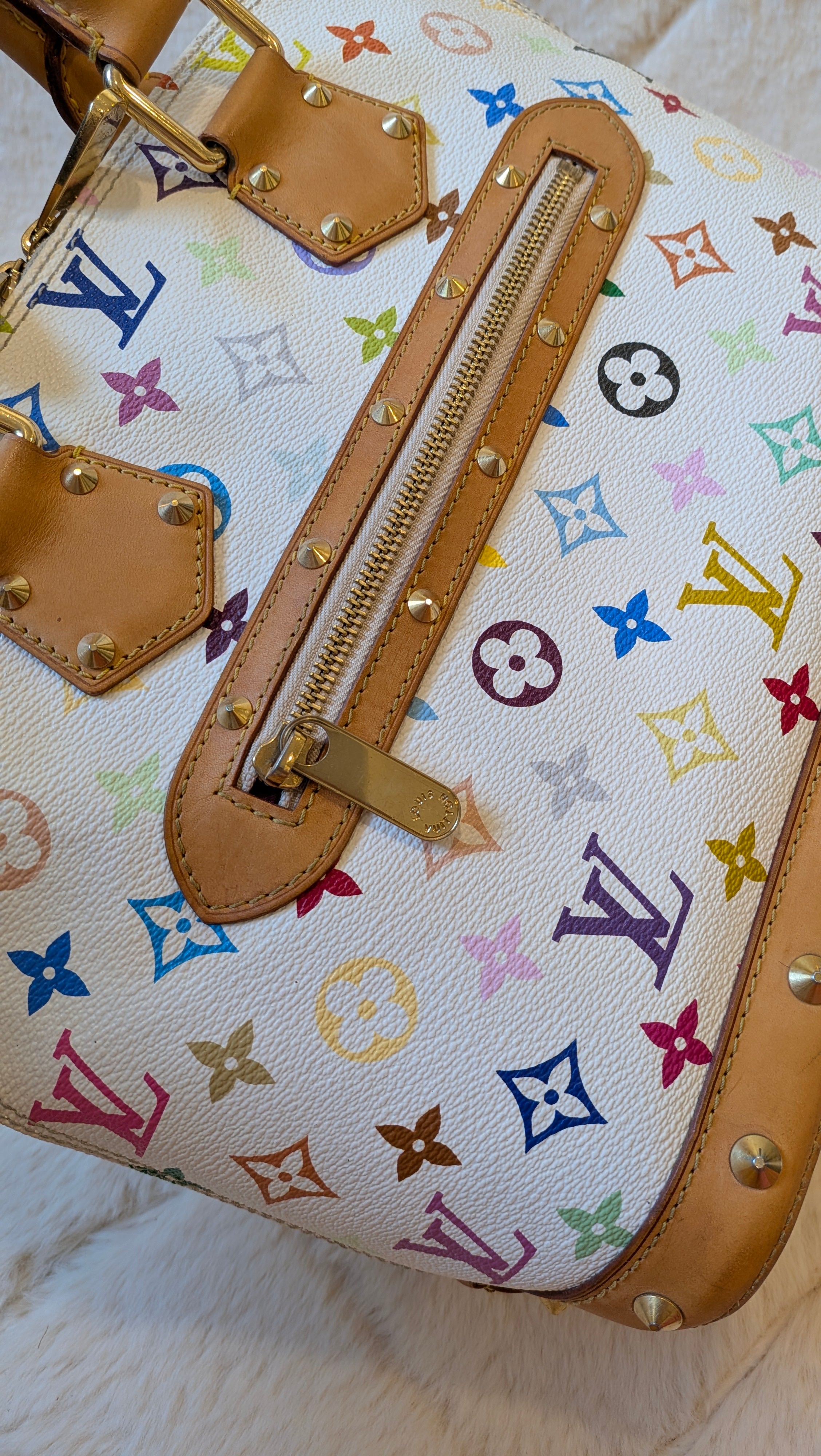 Louis Vuitton Alma PM Multicolor White Monogram