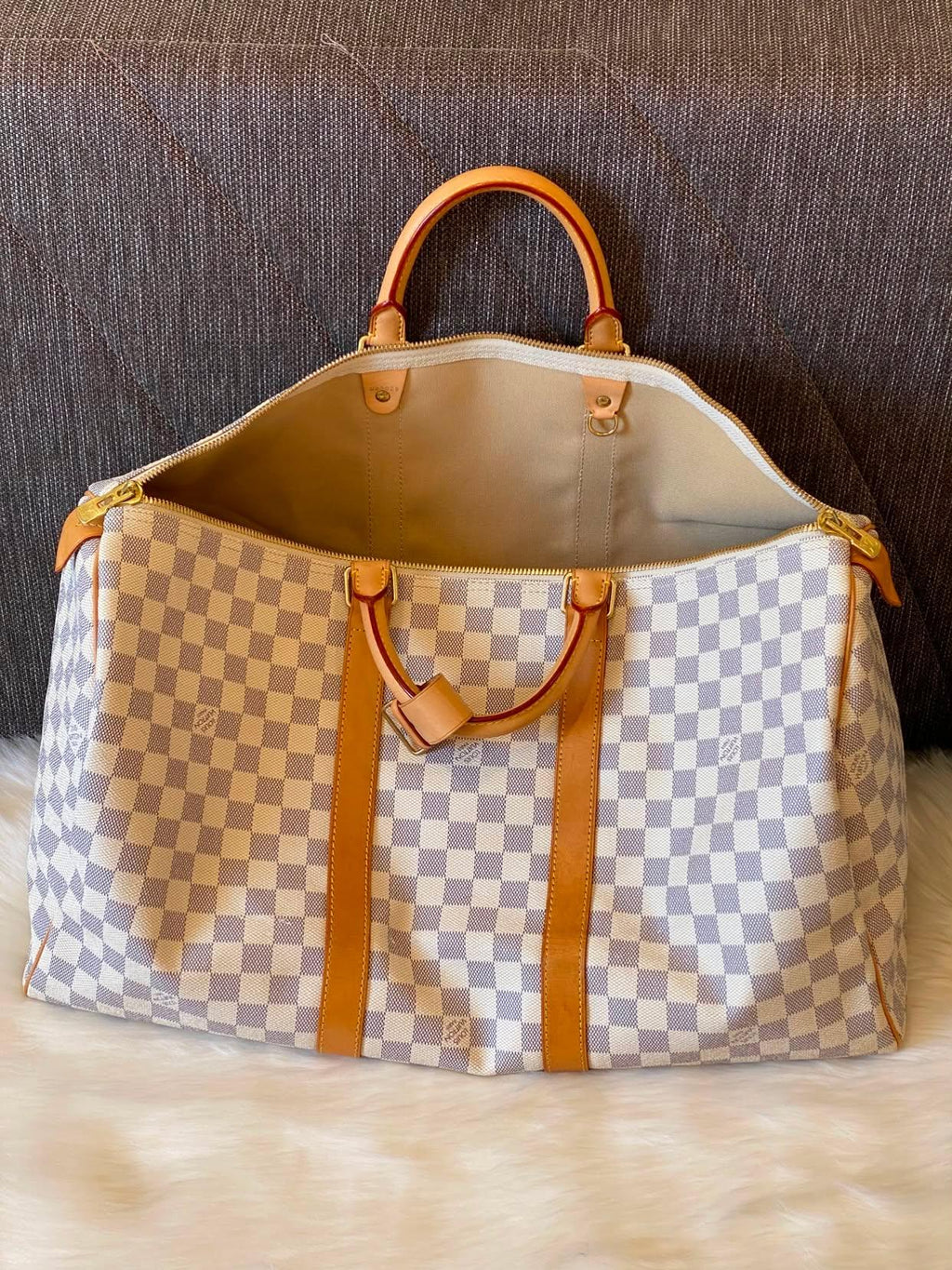 Louis Vuitton Keepall 50 Damier Azur
