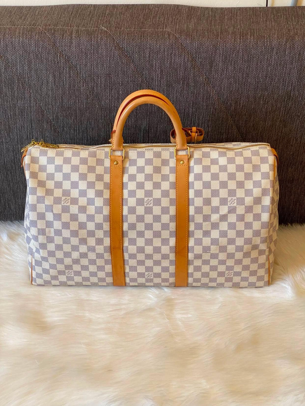 Louis Vuitton Keepall 50 Damier Azur