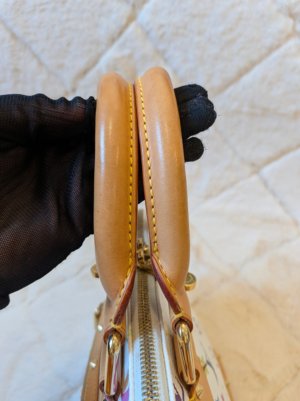 Louis Vuitton x Takashi Murakami Alma PM Multicolor White