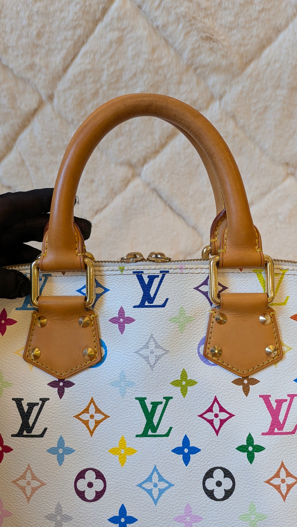 Louis Vuitton Alma PM Multicolor White Monogram