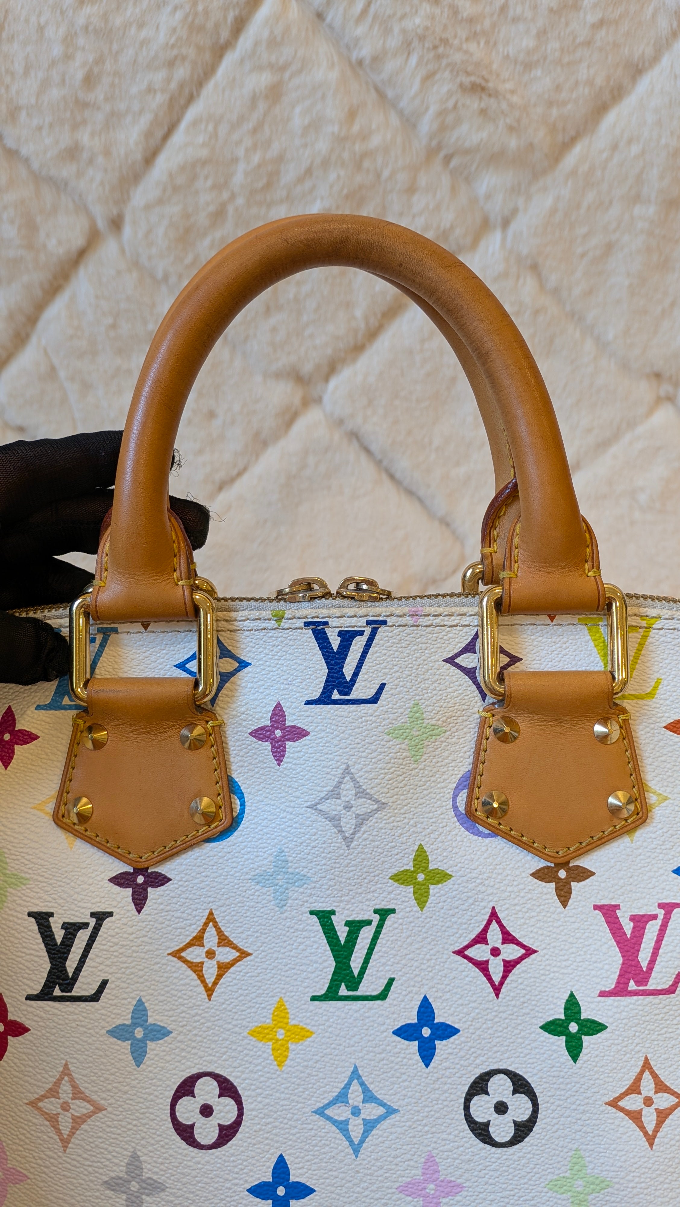 Louis Vuitton Alma PM Multicolor White Monogram