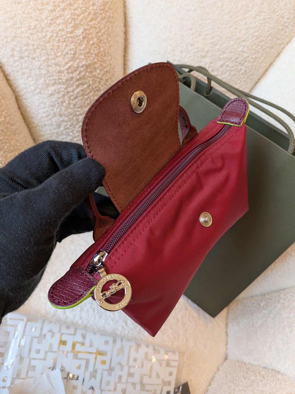 Longchamp Le Pilage Mini Pouch Recycled Nylon