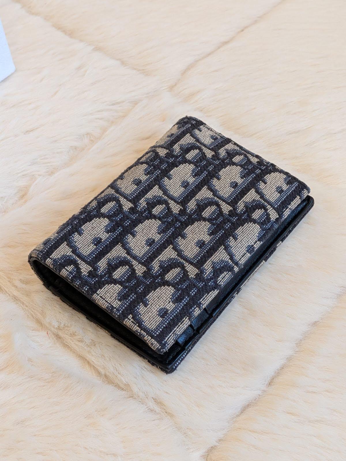 Christian Dior Bifold Card Case Holder Oblique
