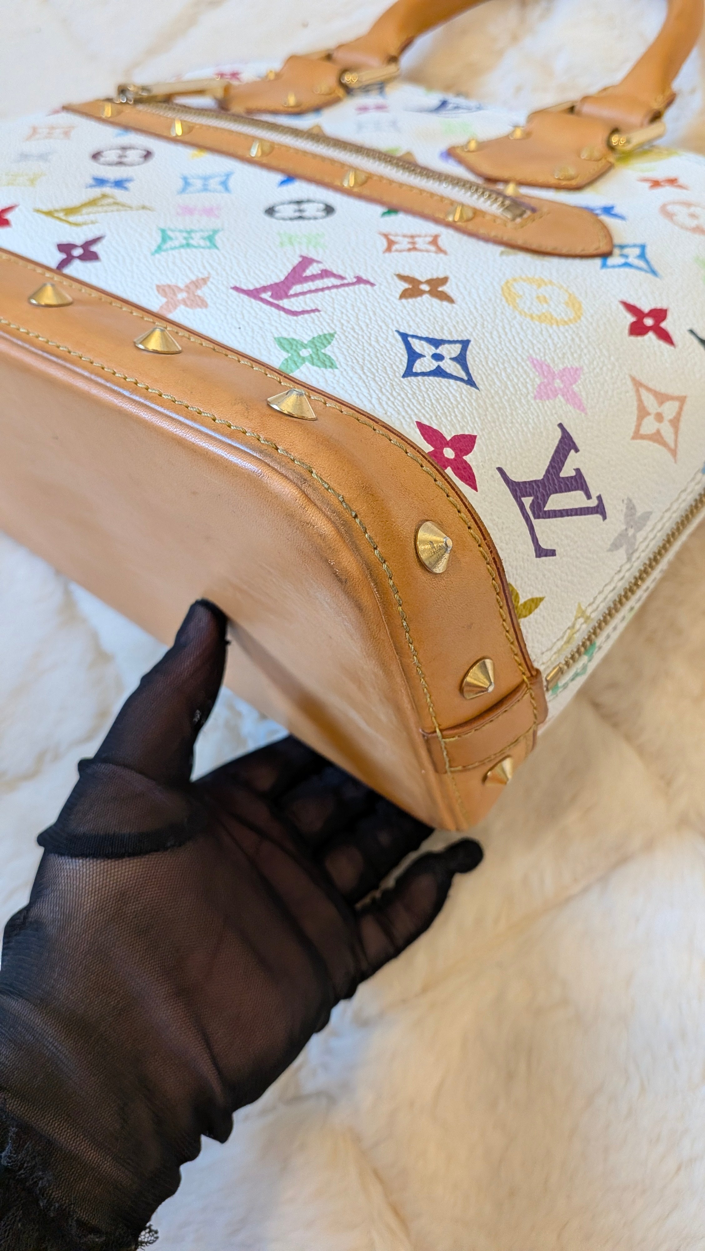 Louis Vuitton Alma PM Multicolor White Monogram