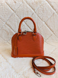 Louis Vuitton Bb Alma Epi Leather Orange