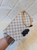 Louis Vuitton Neverfull MM Azur Pouch Wristlet