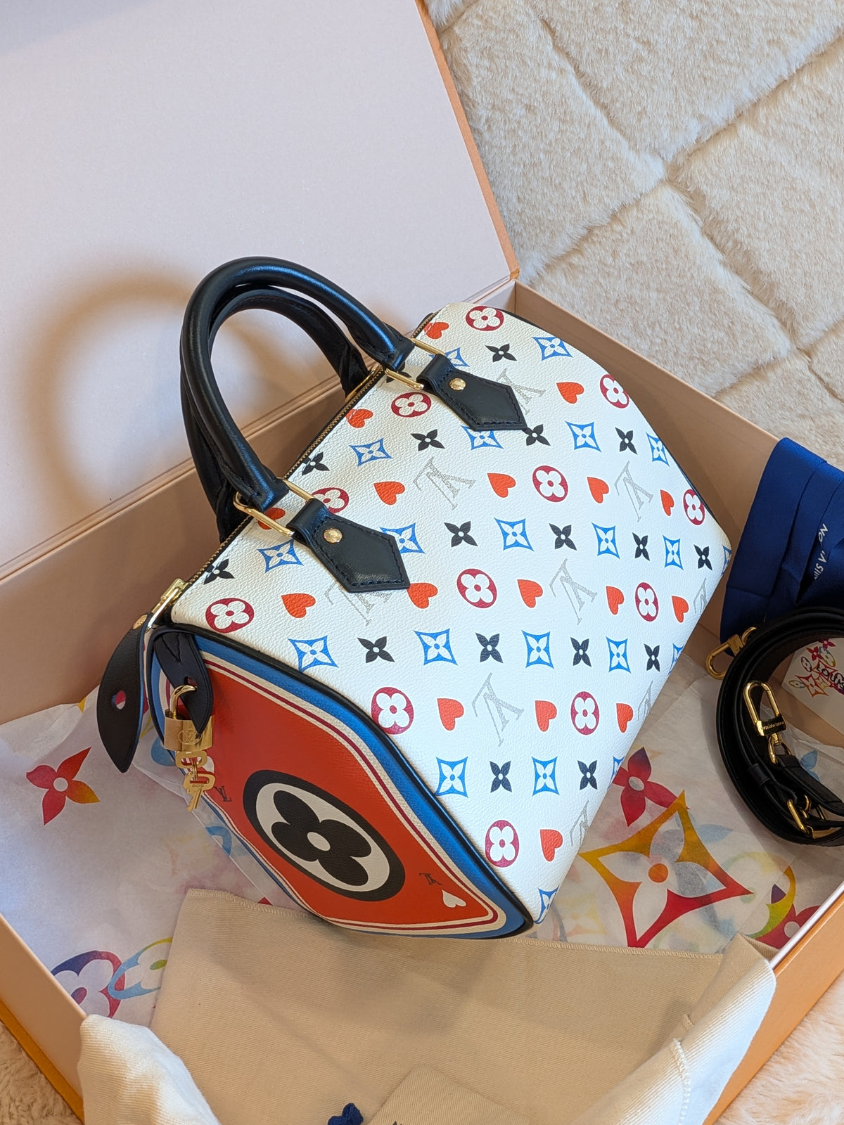 Louis Vuitton Speedy 25 Bandouliere Game On "Limited Edition"Rare Find