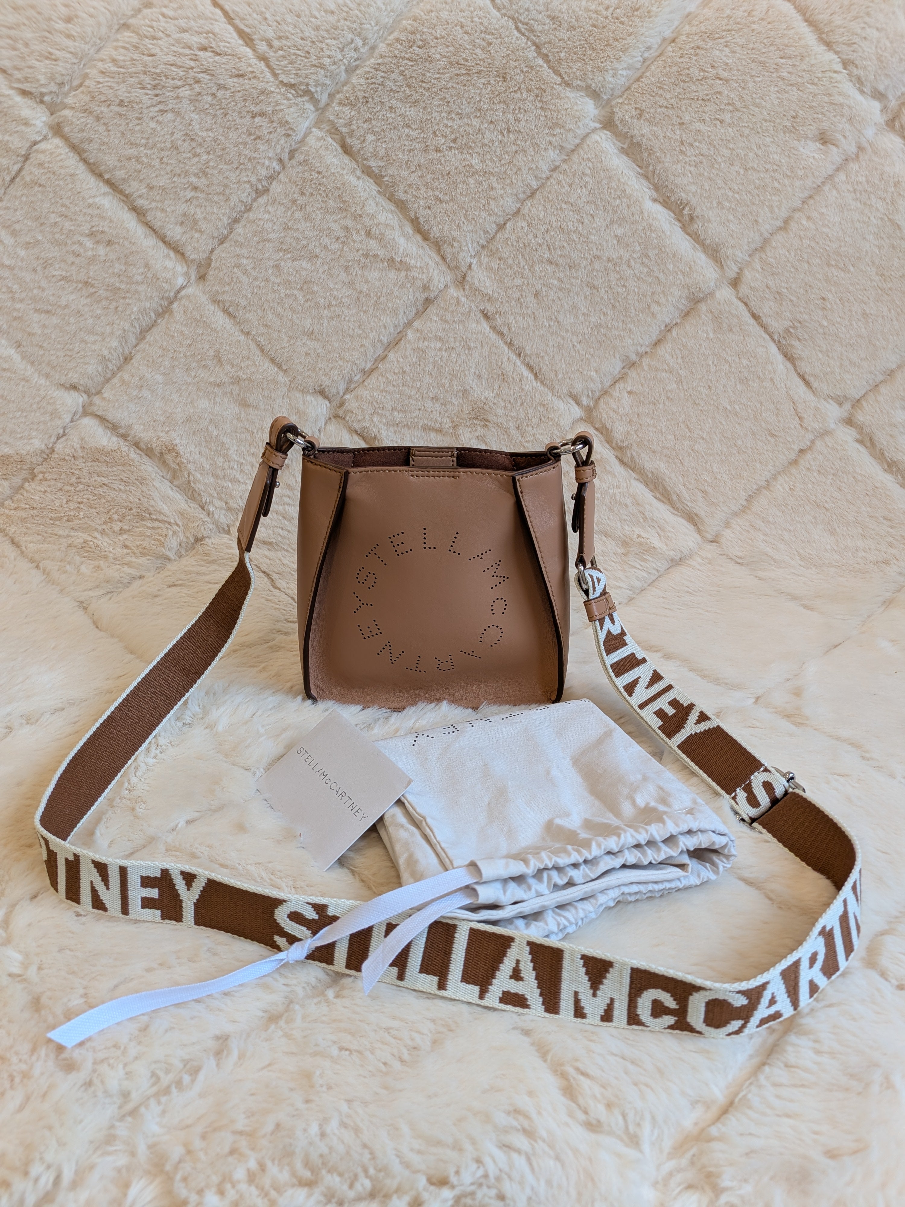Stella McCartney Eco Soft Camel Sling Bag Small