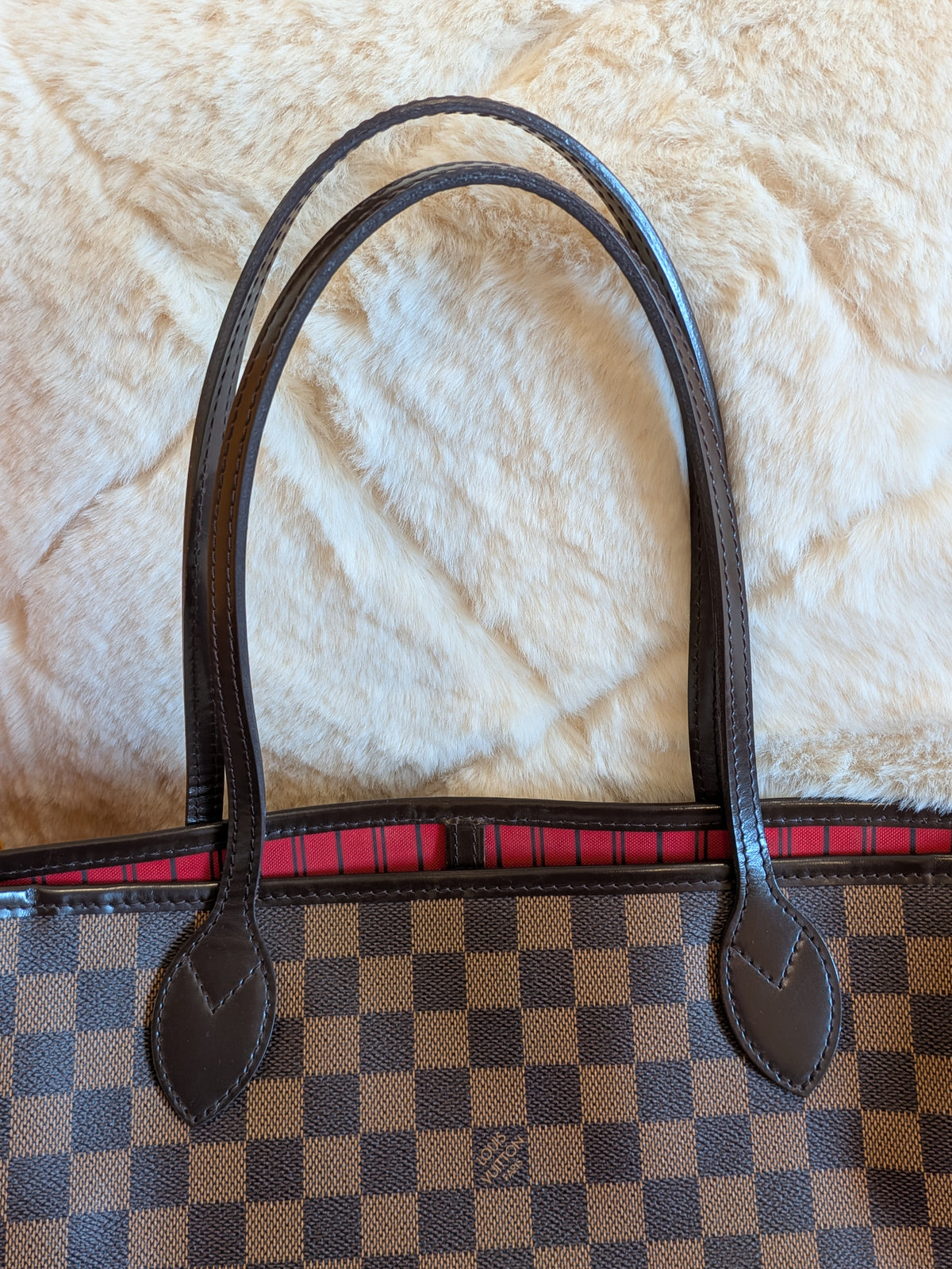 Louis Vuitton Neverfull MM Damier Ebene with Pouch