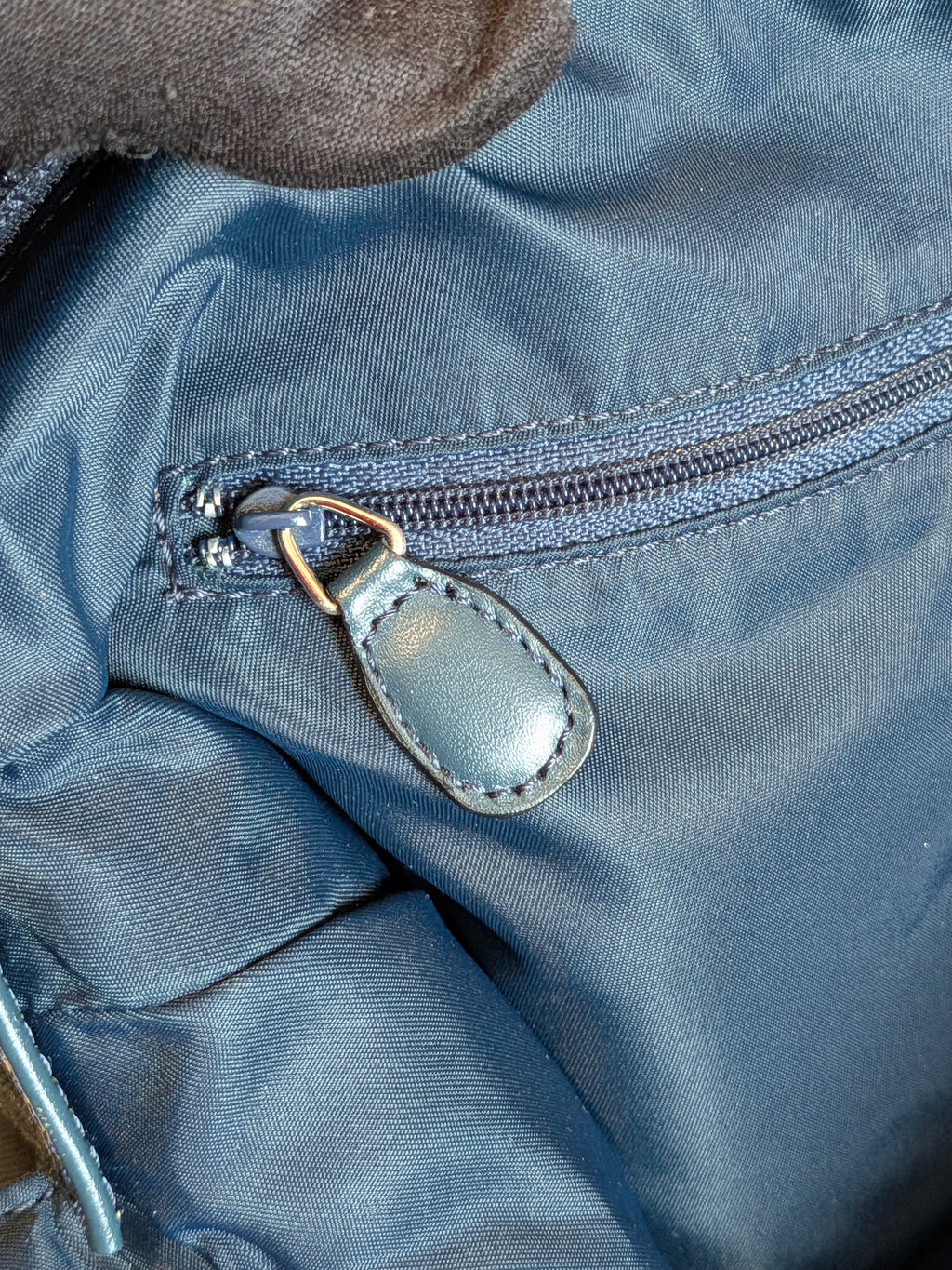 Christian Dior Trotter Messenger Bag Navy Blue Canvas