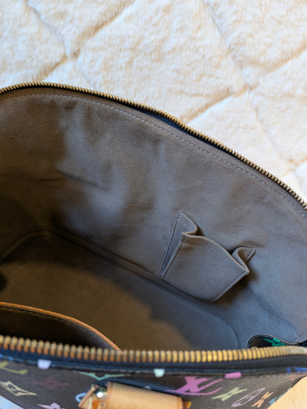 Louis Vuitton x Takashi Murakami Alma PM Multicolor Black