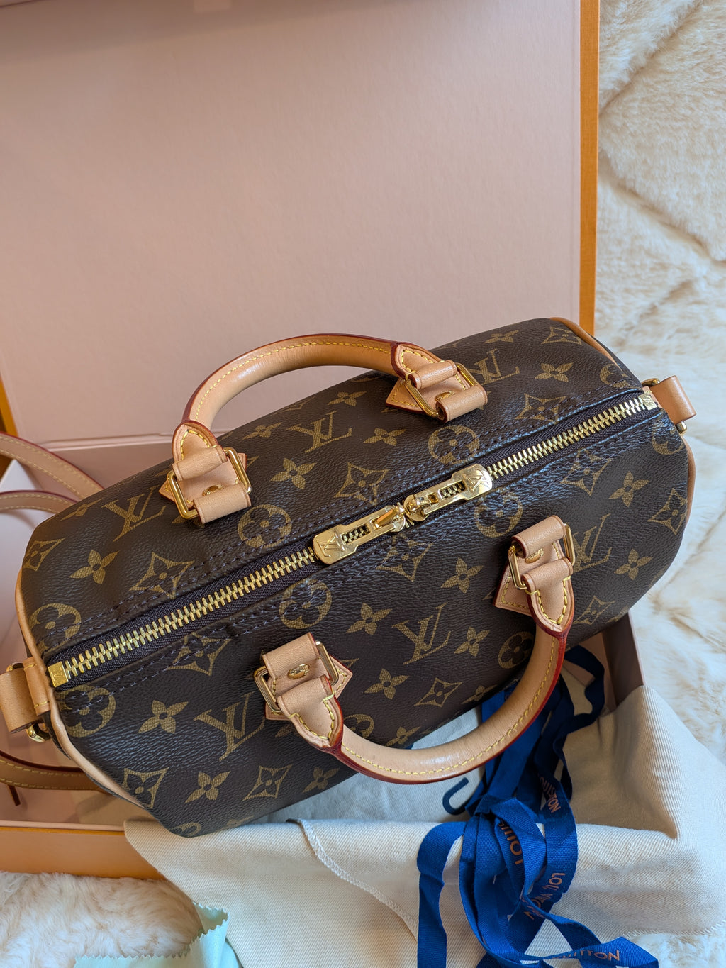 Louis Vuitton Speedy 25 Bandouliere Monogram Canvas