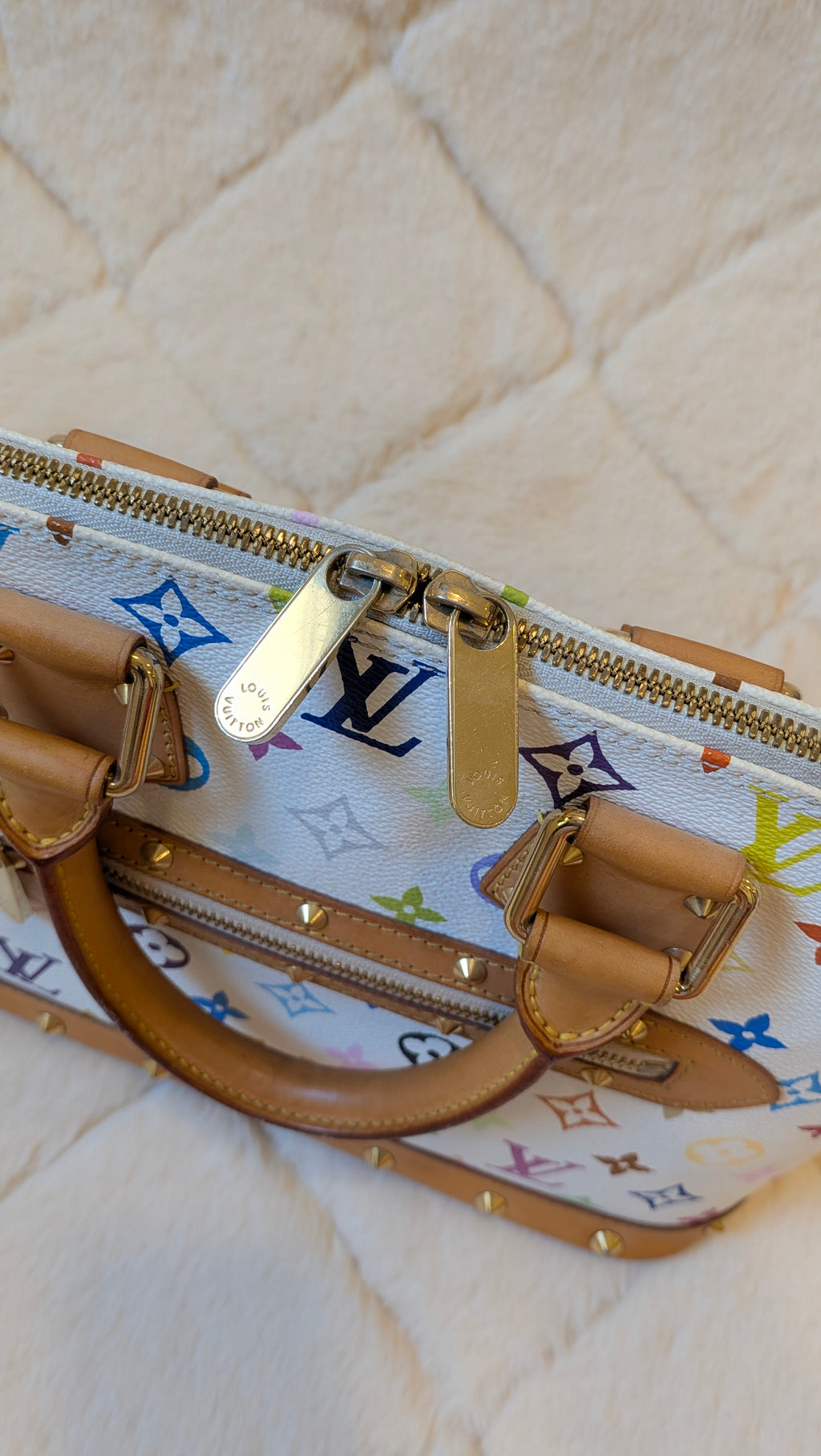 Louis Vuitton Alma PM Multicolor White Monogram