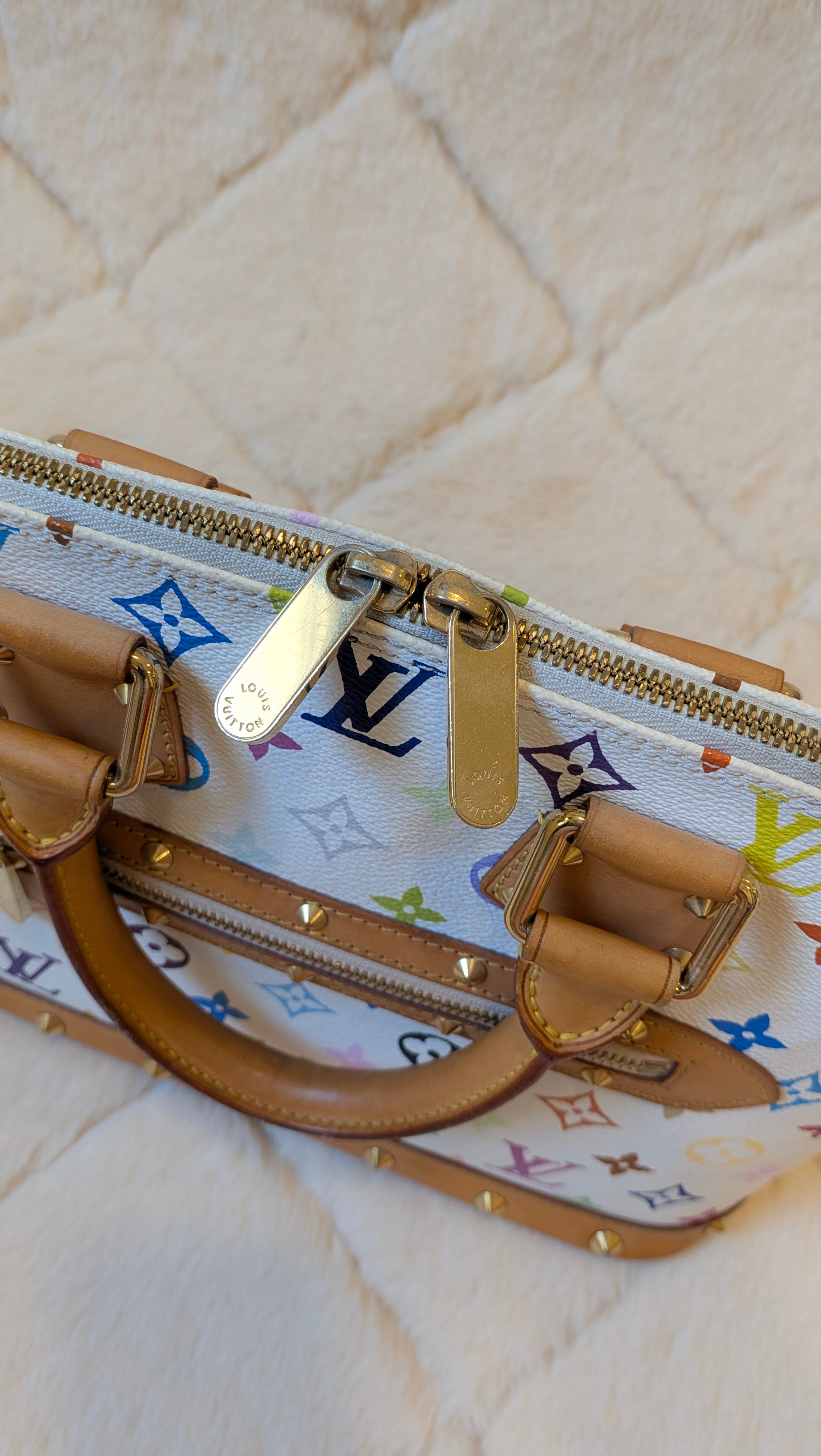 Louis Vuitton Alma PM Multicolor White Monogram