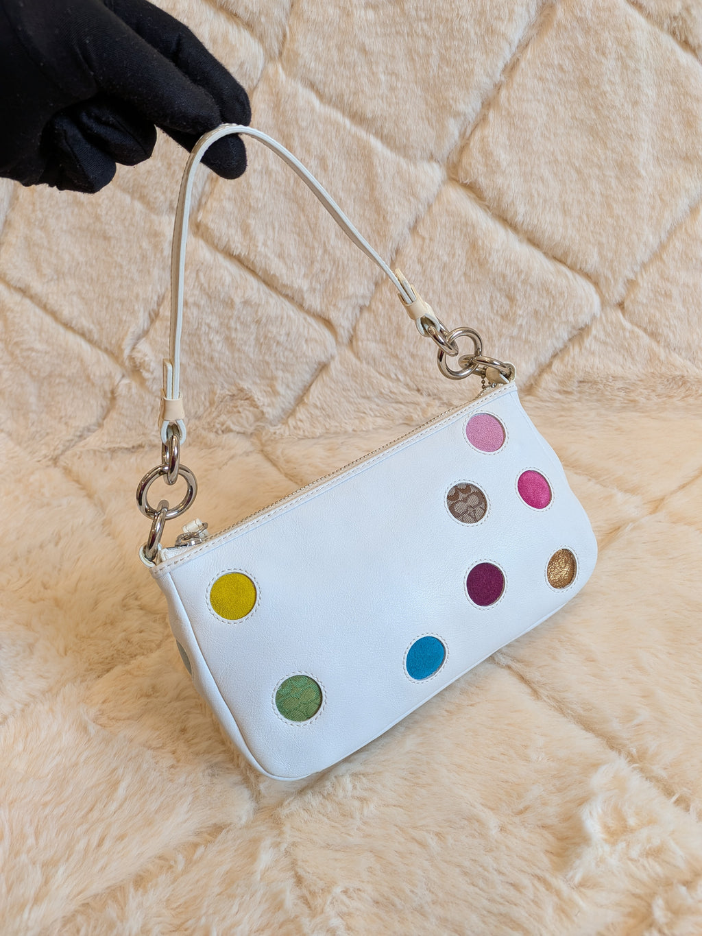 Coach Demi Polka Dots Patchwork "Special Edition"Rare Find"