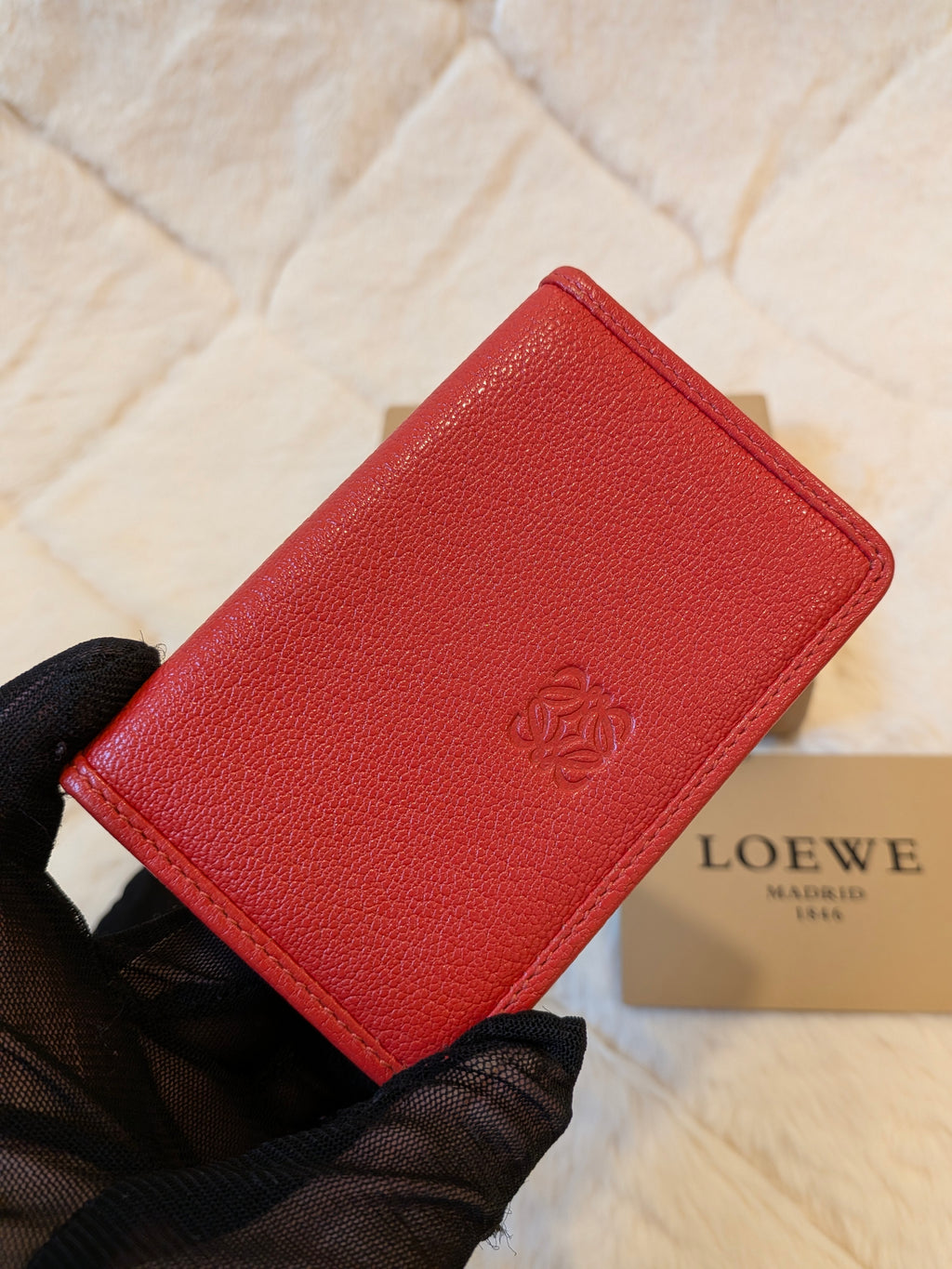 LOEWE Bifold Card Case Leather
