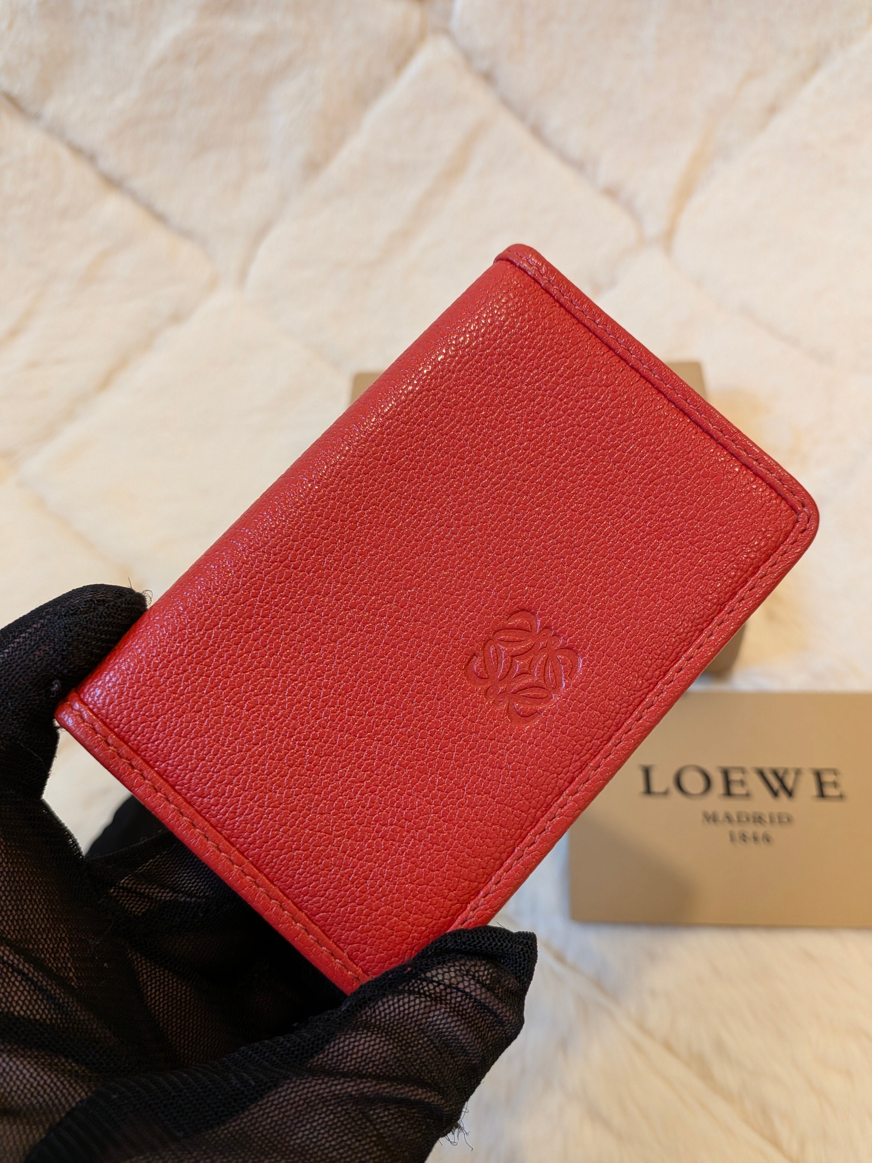 LOEWE Bifold Card Case Leather