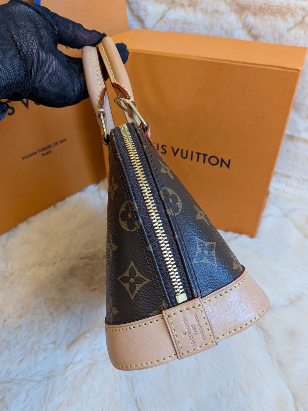 Louis Vuitton Bb Alma Monogram Canvas