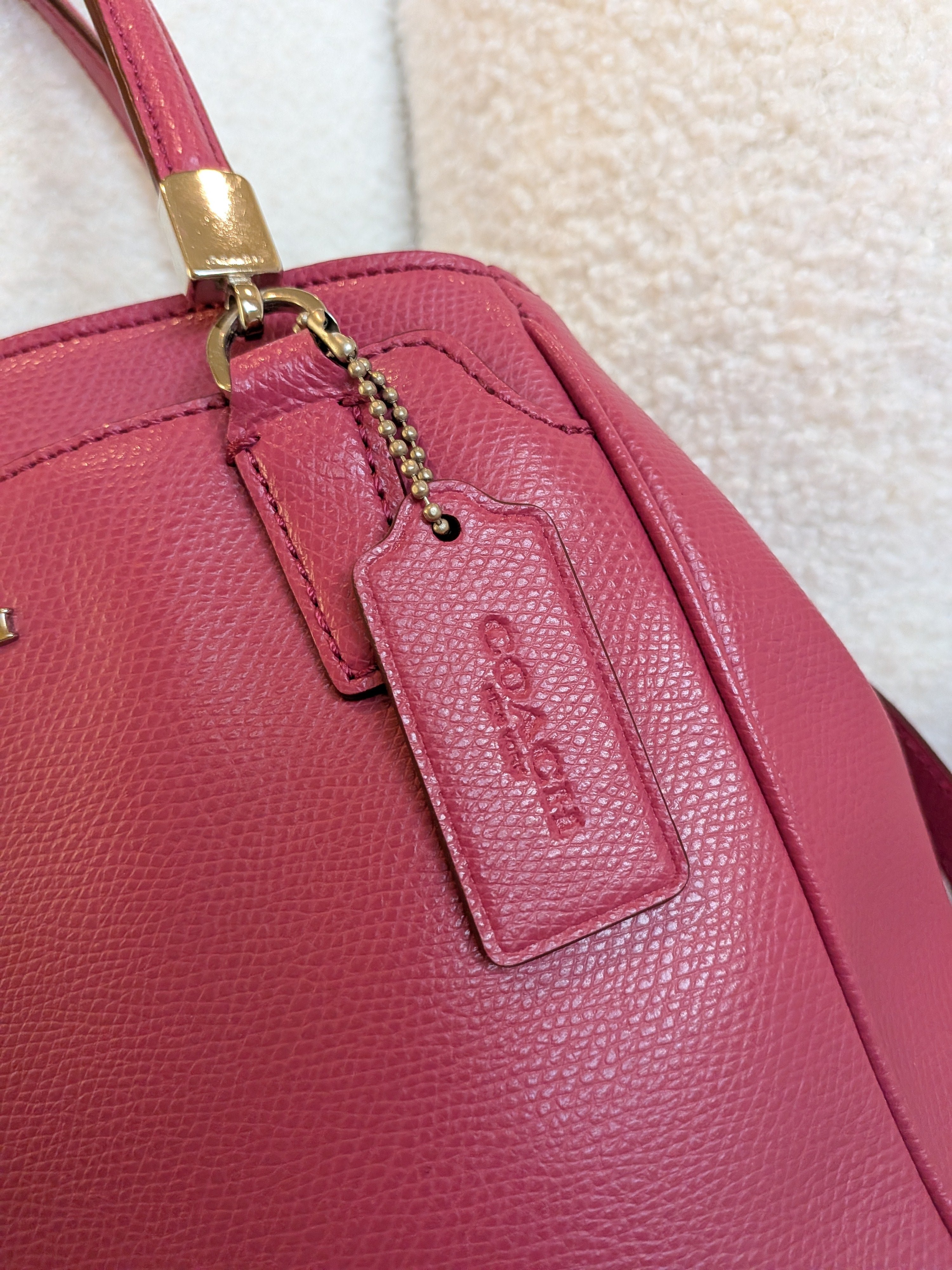 Coach Minetta Pink 2 Way Bag