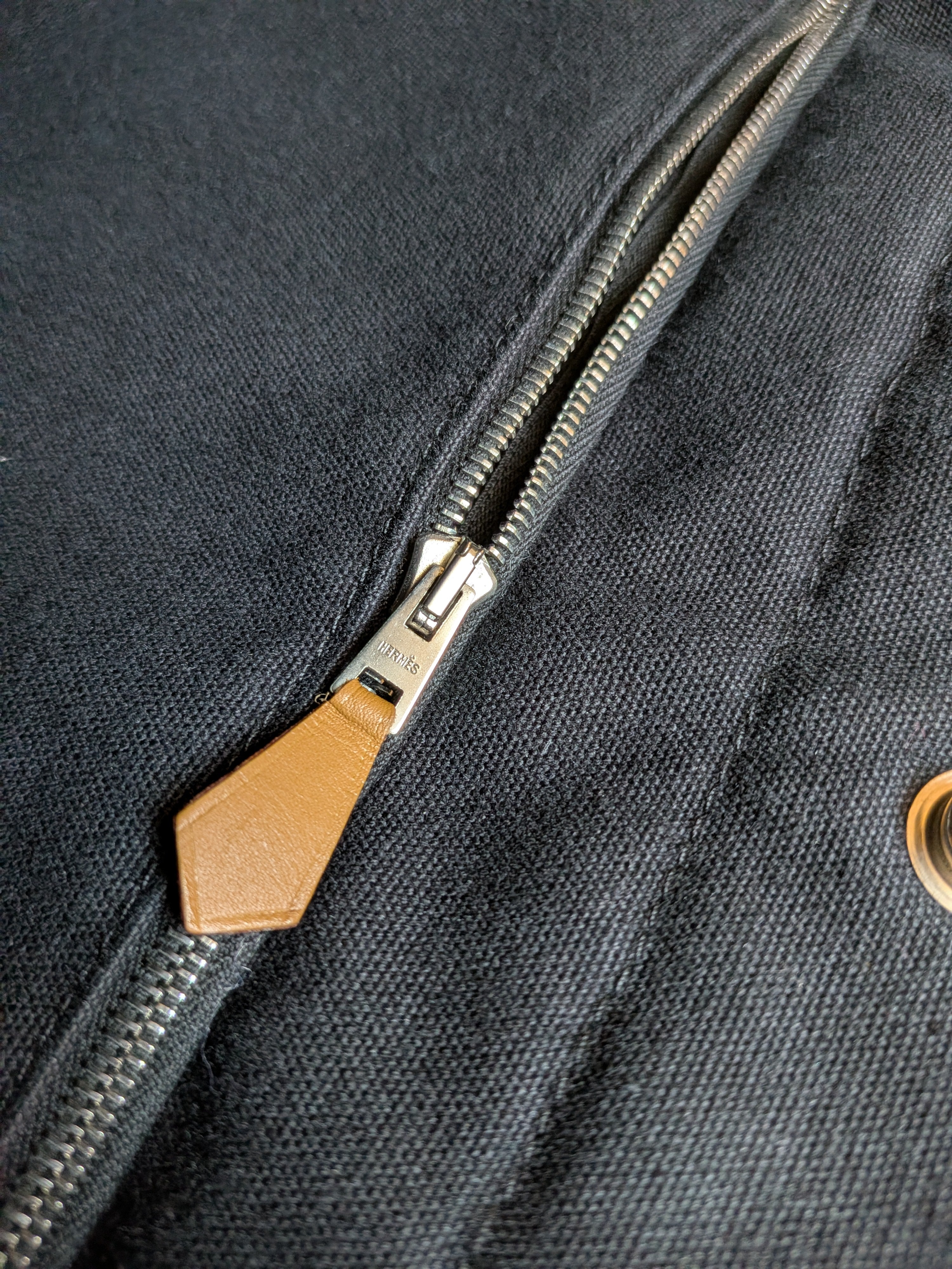 Hermes Fourre-Tote MM Black Canvas