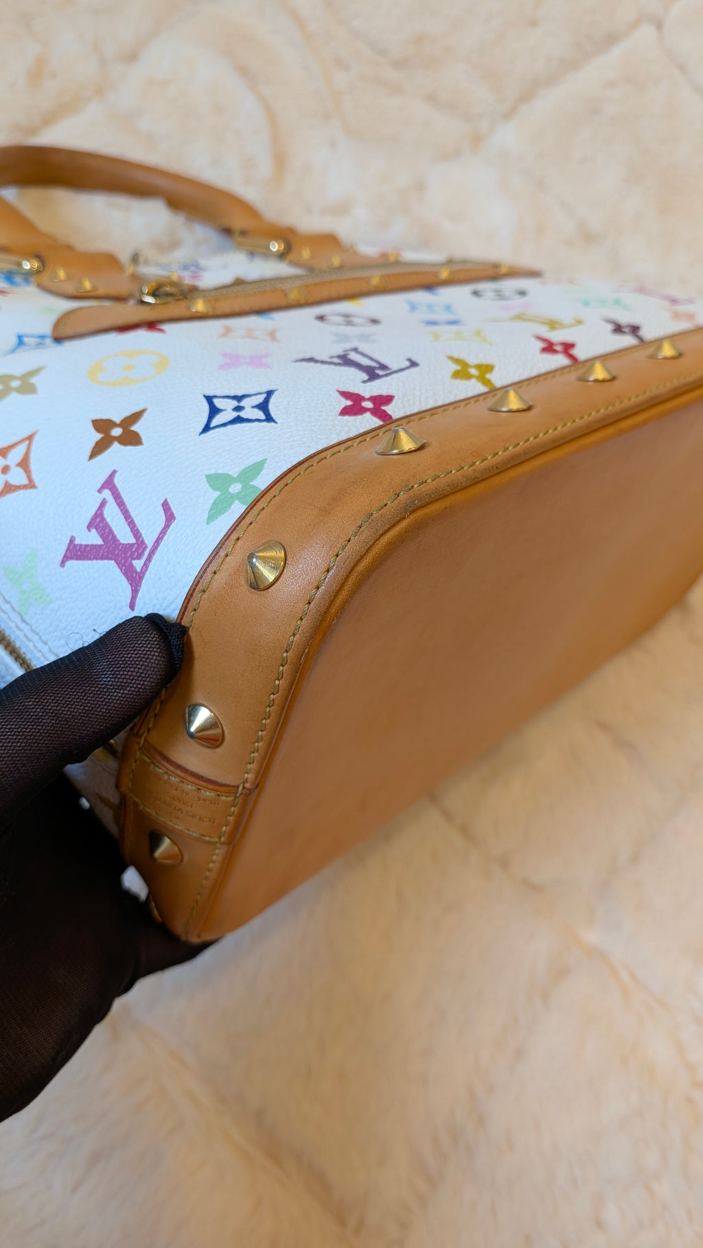 Louis Vuitton Alma PM Multicolor White Monogram