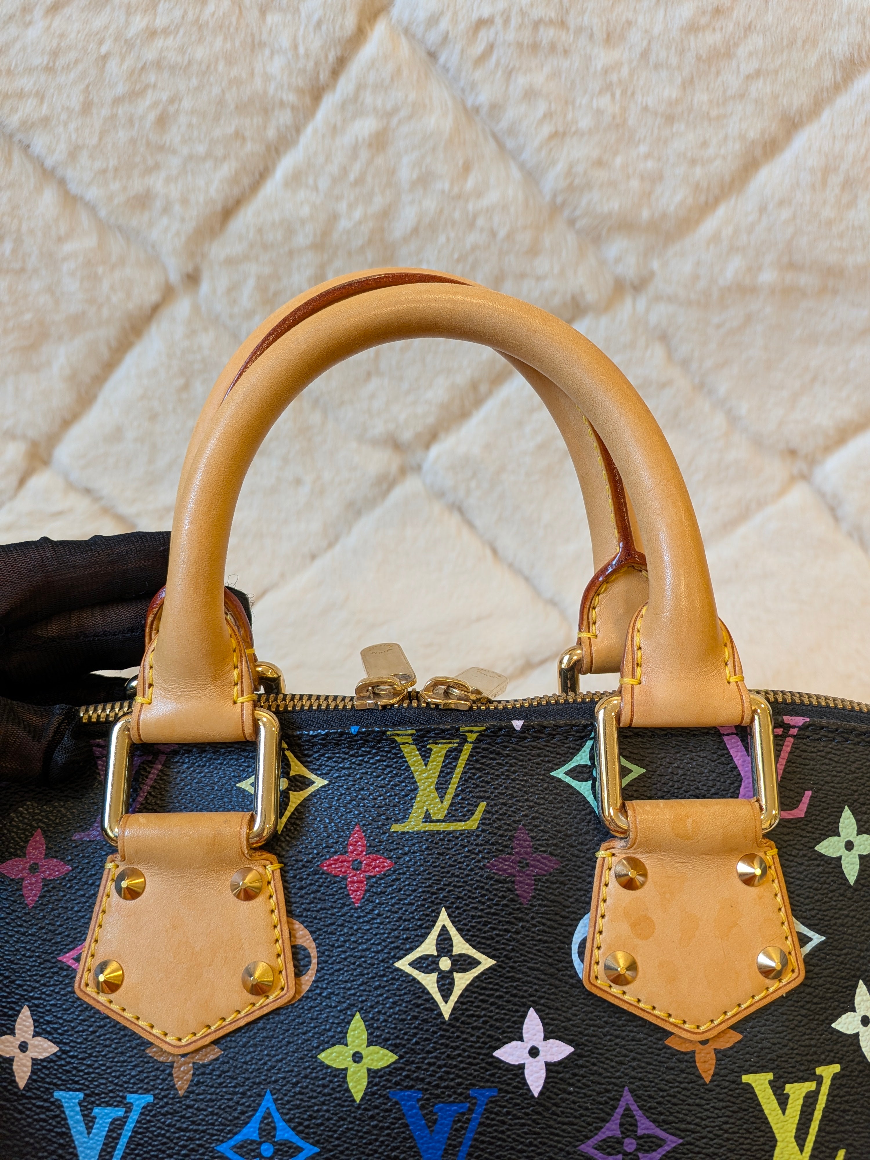 Louis Vuitton x Takashi Murakami Alma PM Multicolor Black