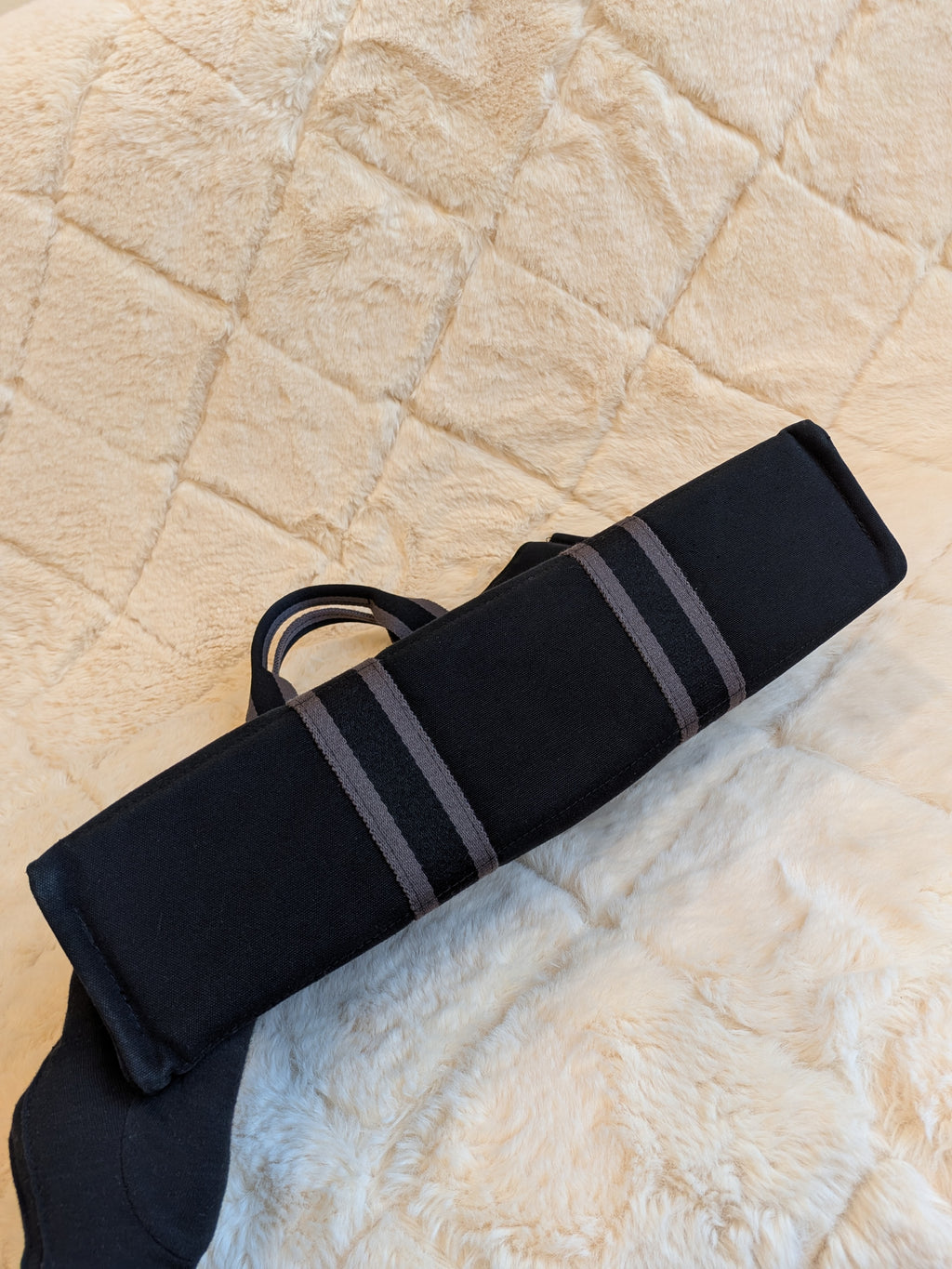 Hermes Fourre-Tote MM Black Canvas