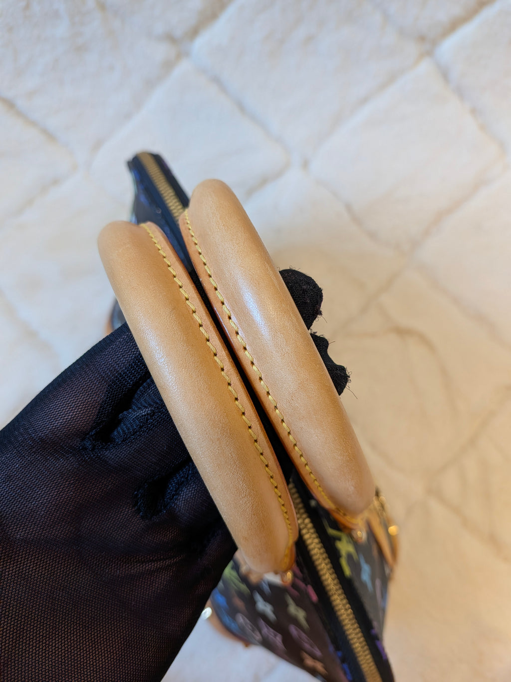 Louis Vuitton x Takashi Murakami Alma PM Multicolor Black