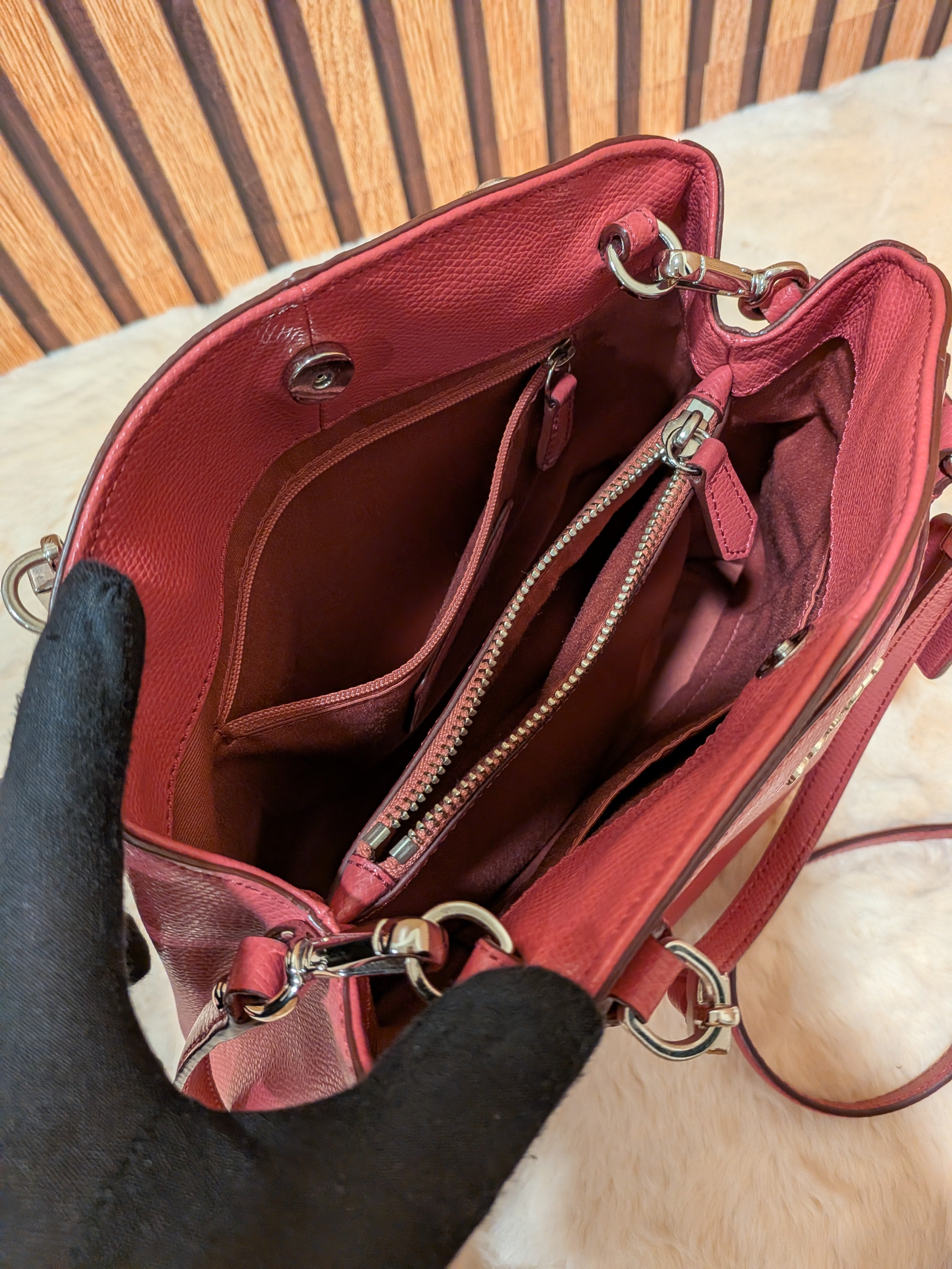 Coach Minetta Pink 2 Way Bag