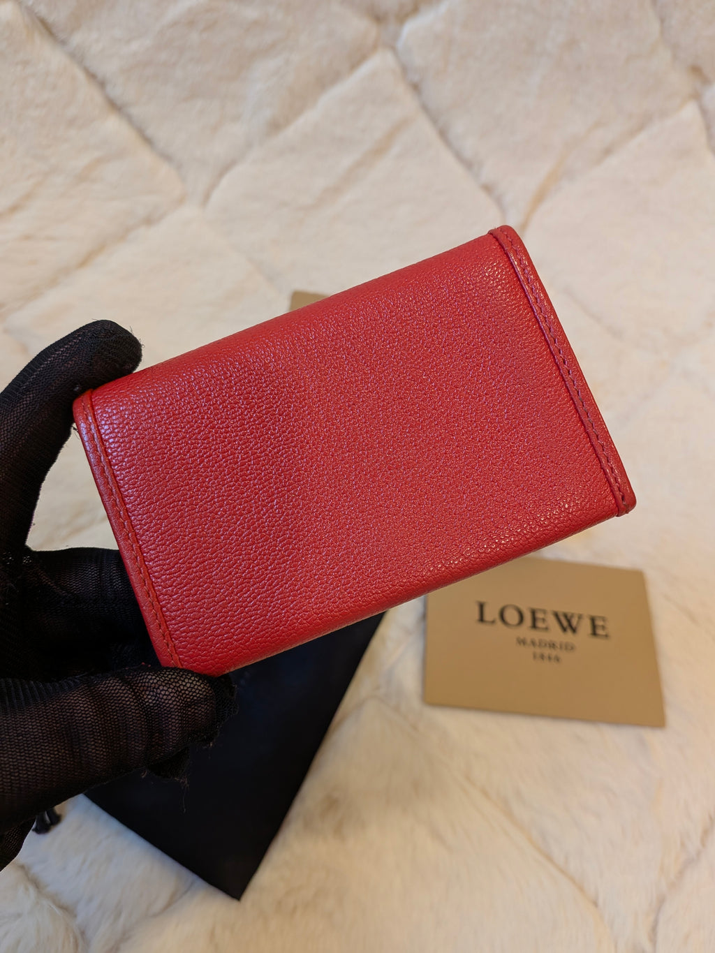 LOEWE Bifold Card Case Leather
