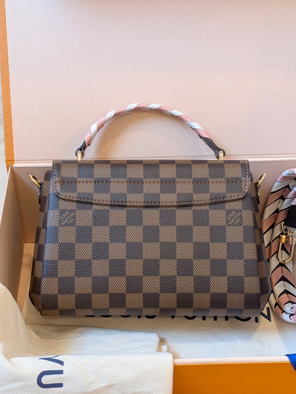 Louis Vuitton Croisette Braided Damier Ebene Brand New (MICROCHIP)