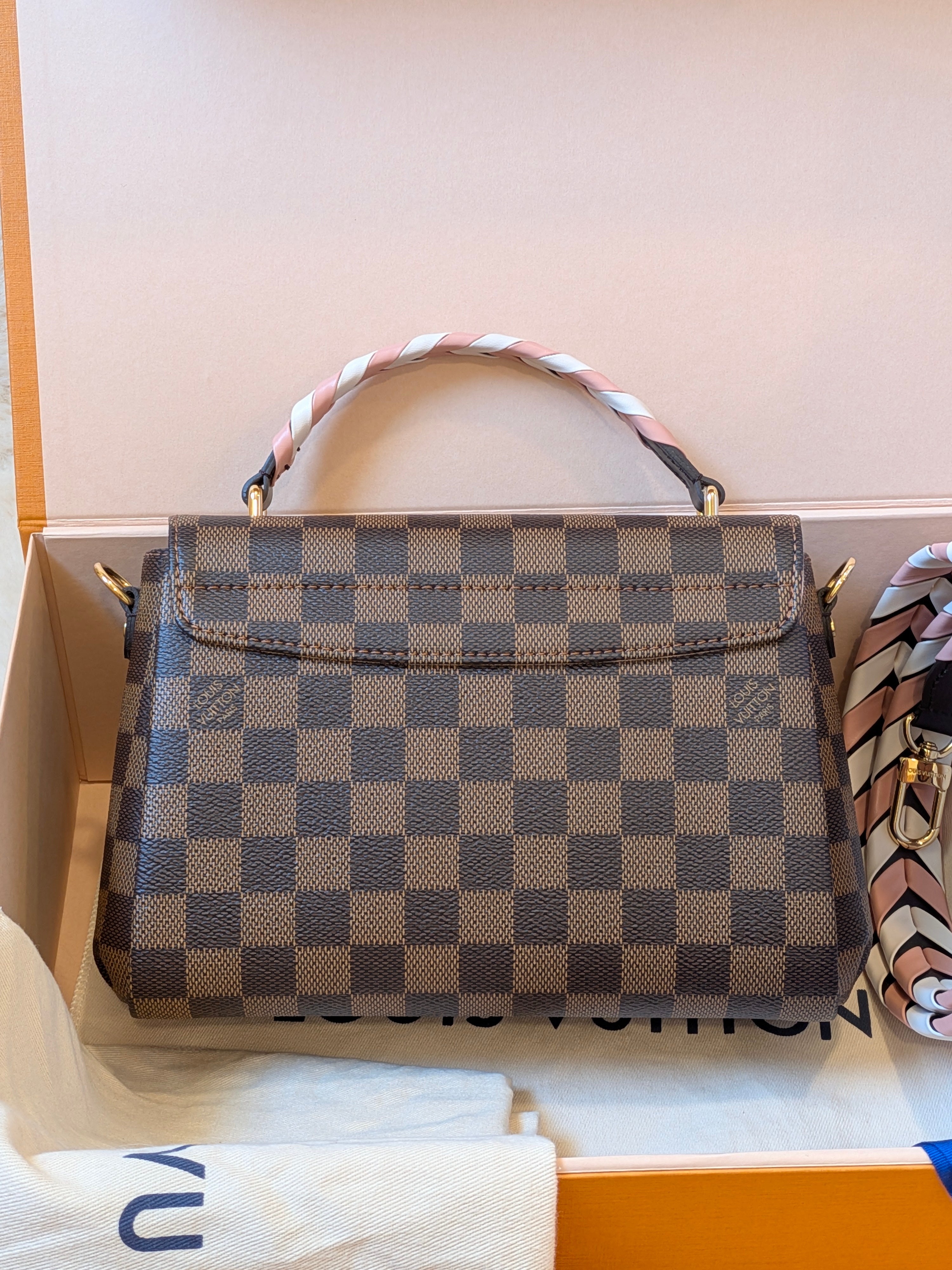 Louis Vuitton Croisette Braided Damier Ebene Brand New (MICROCHIP)