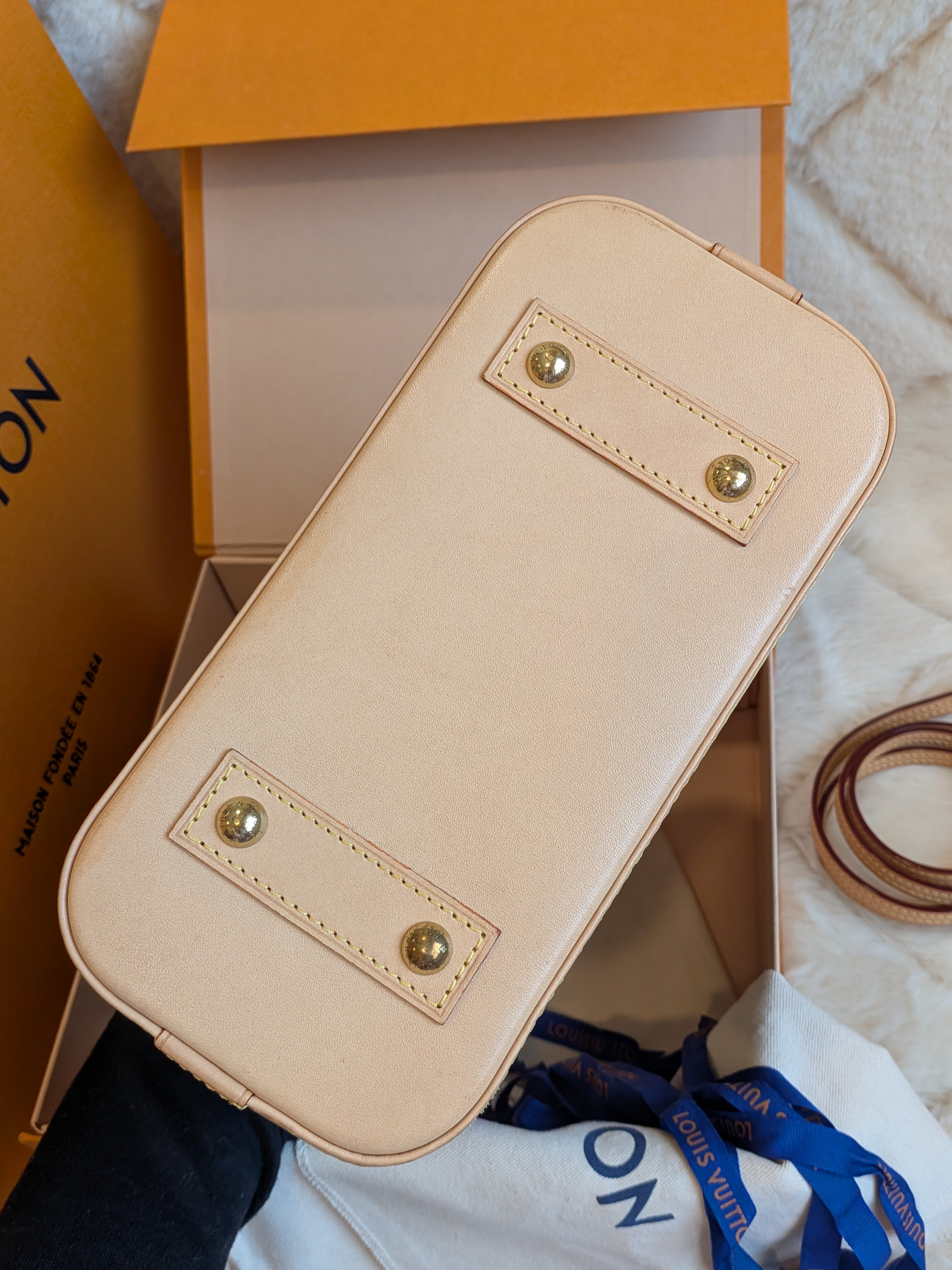 Louis Vuitton Bb Alma Monogram Canvas MICROCHIP