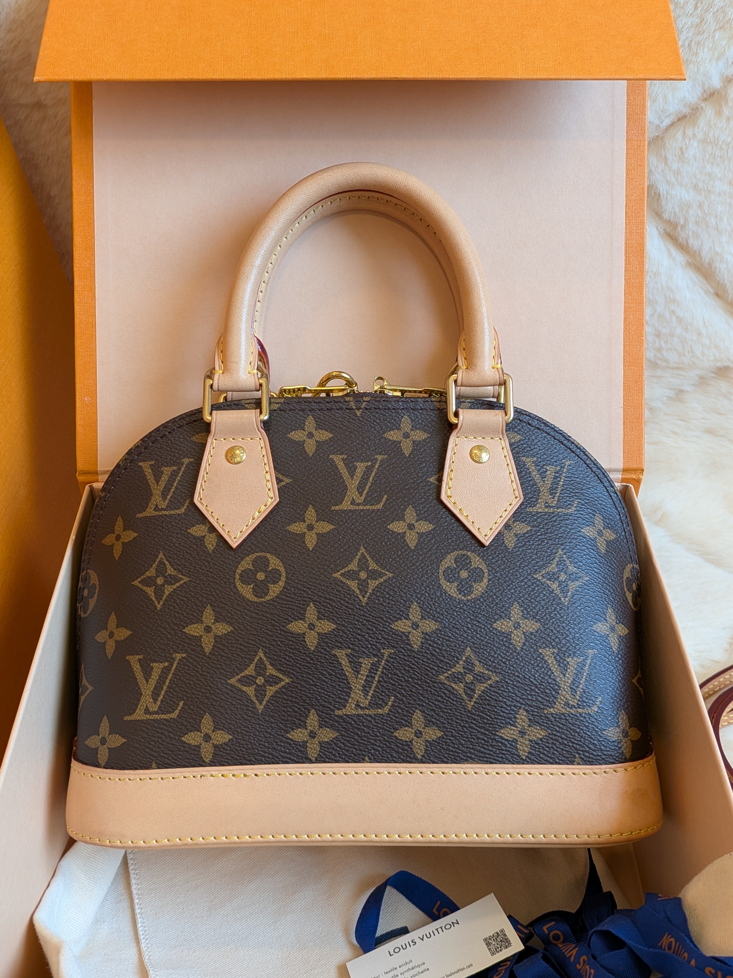 Louis Vuitton Bb Alma Monogram Canvas MICROCHIP