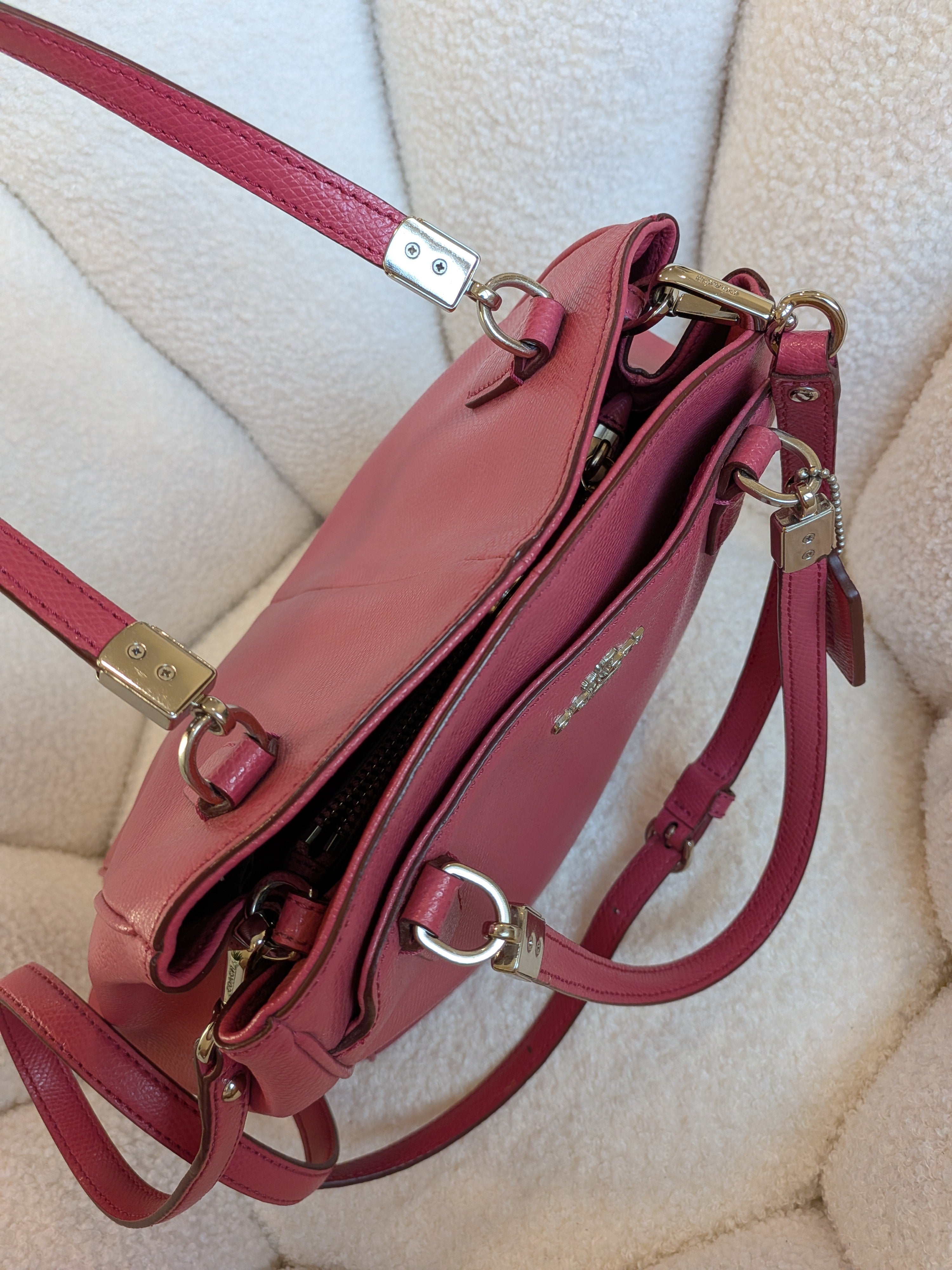 Coach Minetta Pink 2 Way Bag
