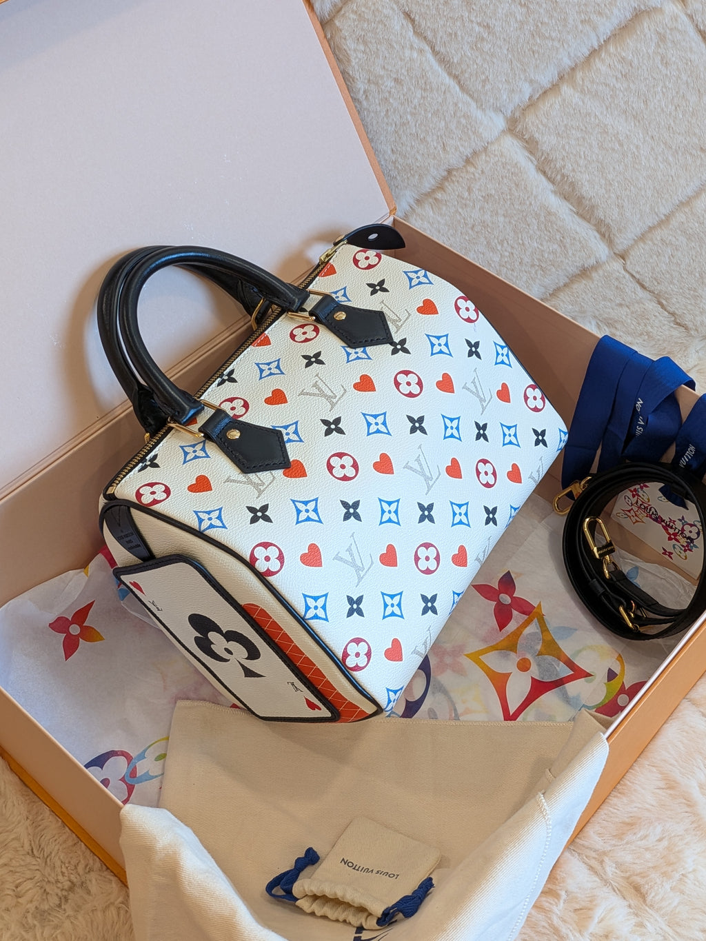 Louis Vuitton Speedy 25 Bandouliere Game On "Limited Edition"Rare Find