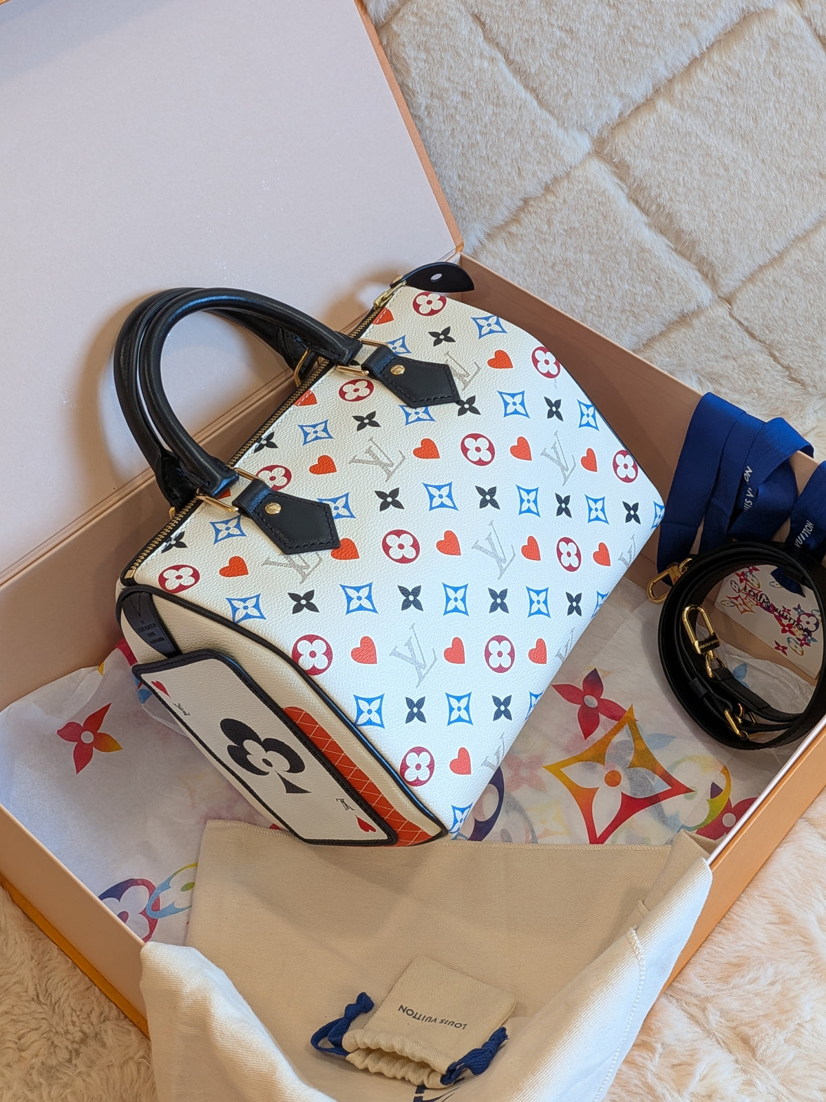 Louis Vuitton Speedy 25 Bandouliere Game On "Limited Edition"Rare Find