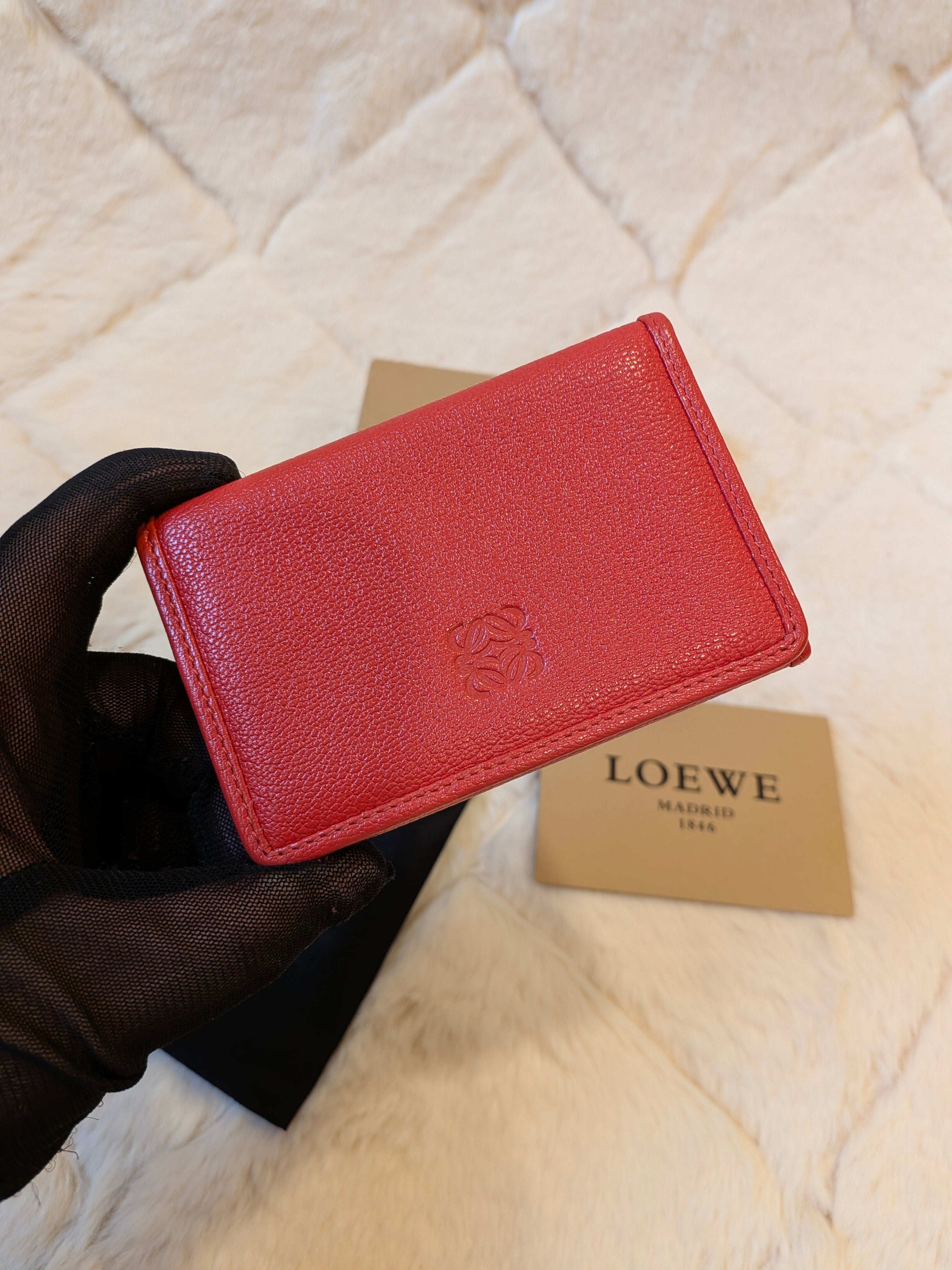 LOEWE Bifold Card Case Leather