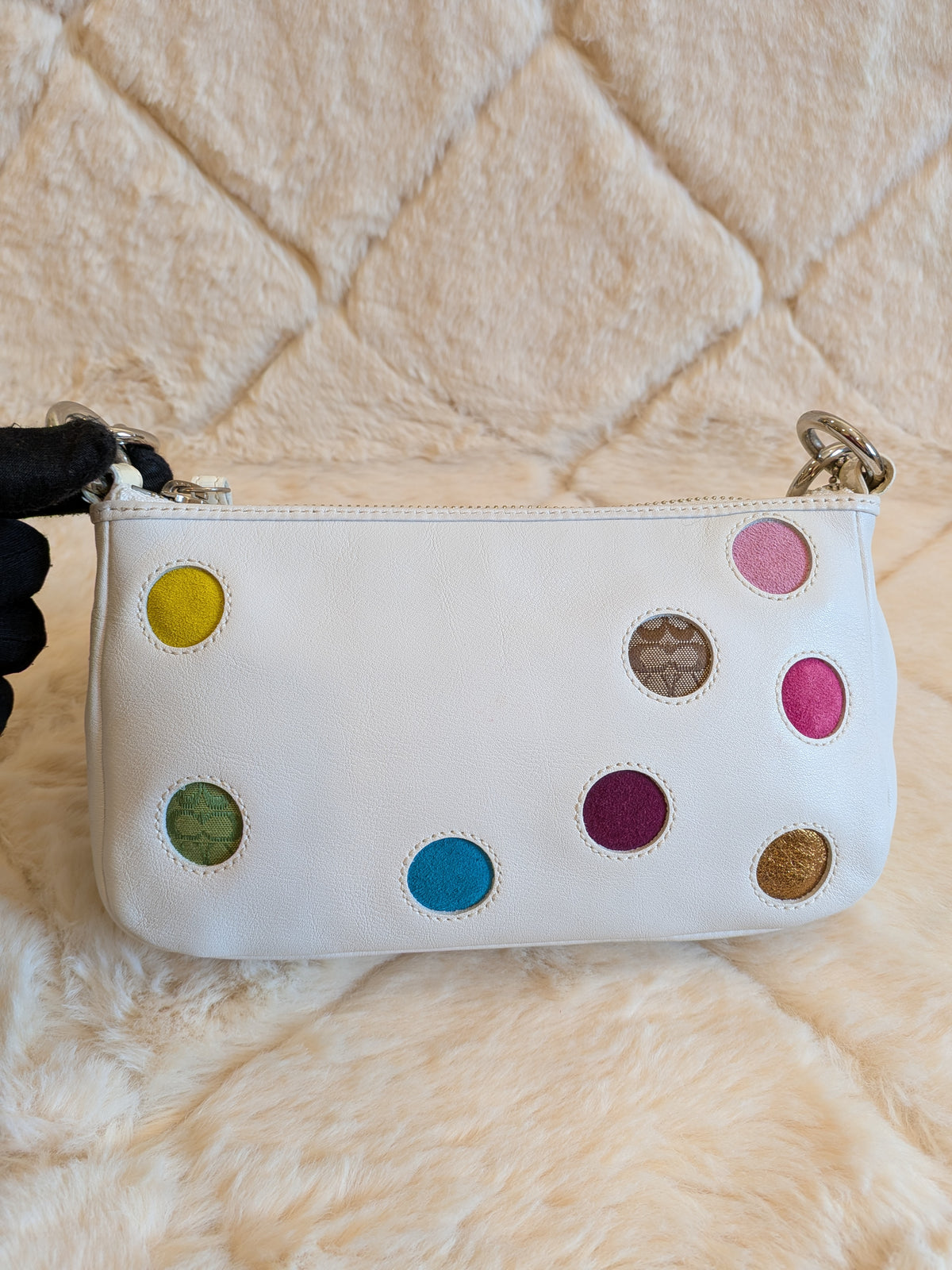 Coach Demi Polka Dots Patchwork "Special Edition"Rare Find"