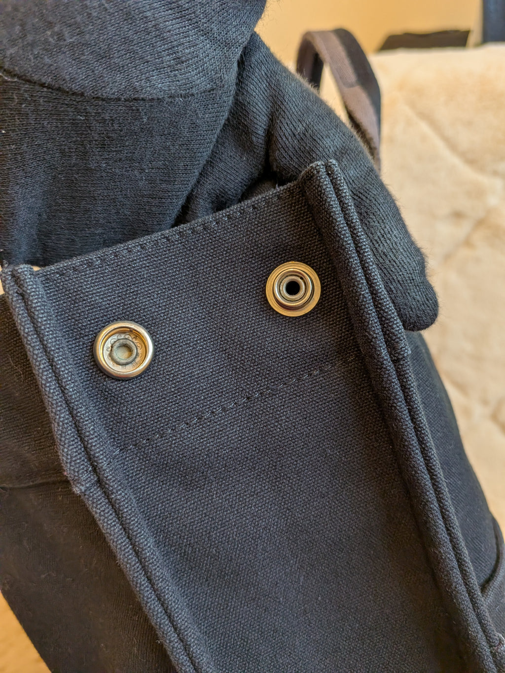Hermes Fourre-Tote MM Black Canvas