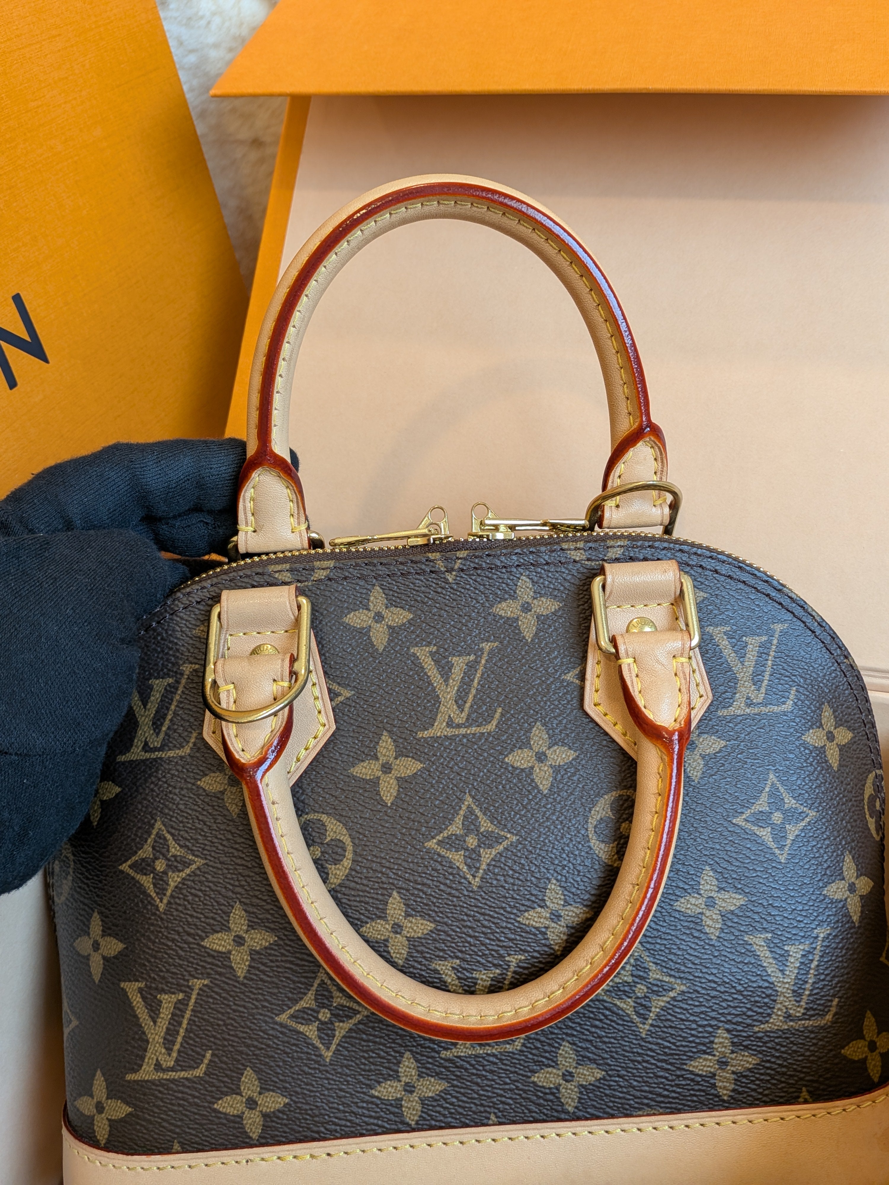 Louis Vuitton Bb Alma Monogram Canvas MICROCHIP